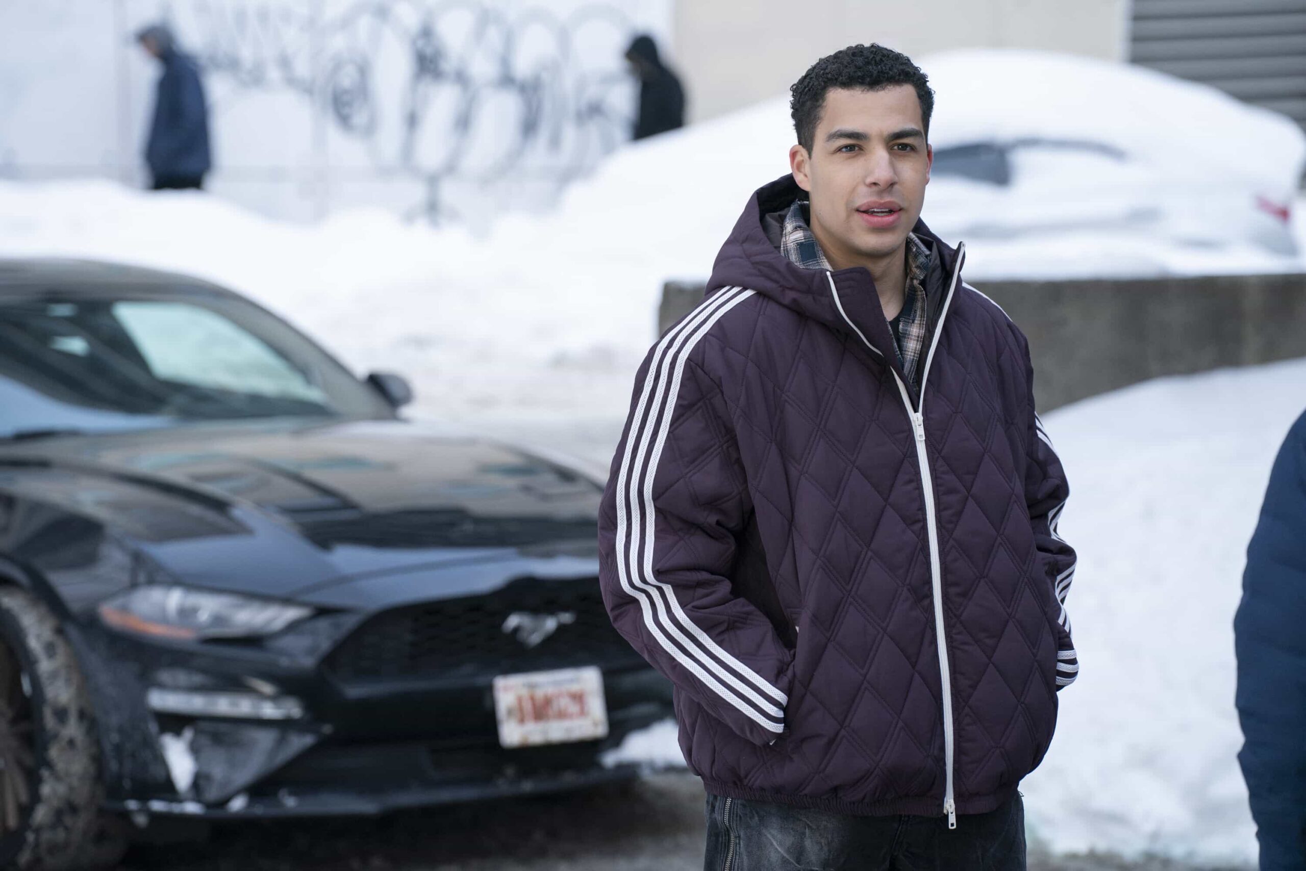 "Personal Foul" -- Coverage of the CBS Original Series BOSTON BLUE, scheduled to air on the CBS Television Network. Pictured: Marcus Scribner as Jonah Silver. Photo: Brendan Adam-Zwelling/CBS ©2026 CBS Broadcasting, Inc. All Rights Reserved.