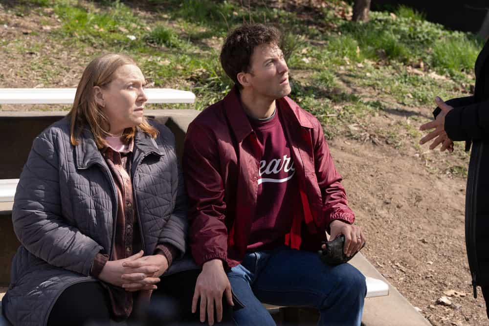 LAW & ORDER: SPECIAL VICTIMS UNIT -- "Monster" Episode 27021 -- Pictured: (l-r) Beth Kirkpatrick as Rispah DeBoer, Trevor Lyons as Edward DeBoer -- (Photo by: Virginia Sherwood/NBC)