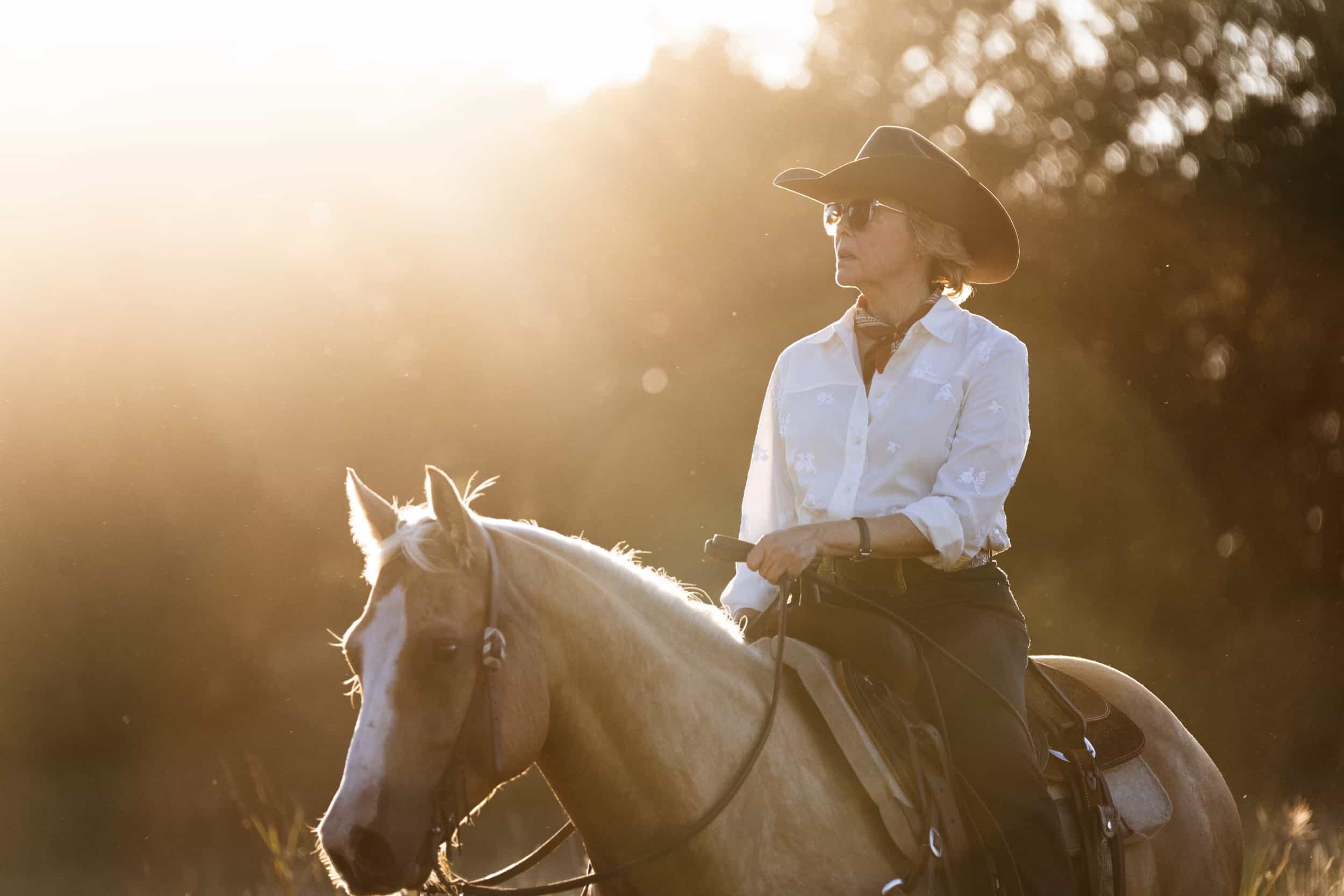 Annette Bening as Beulah Jackson in Dutton Ranch, episode 1, season 1, streaming on Paramount+, 2026. Photo Credit: Lauren Smith/Paramount+.
