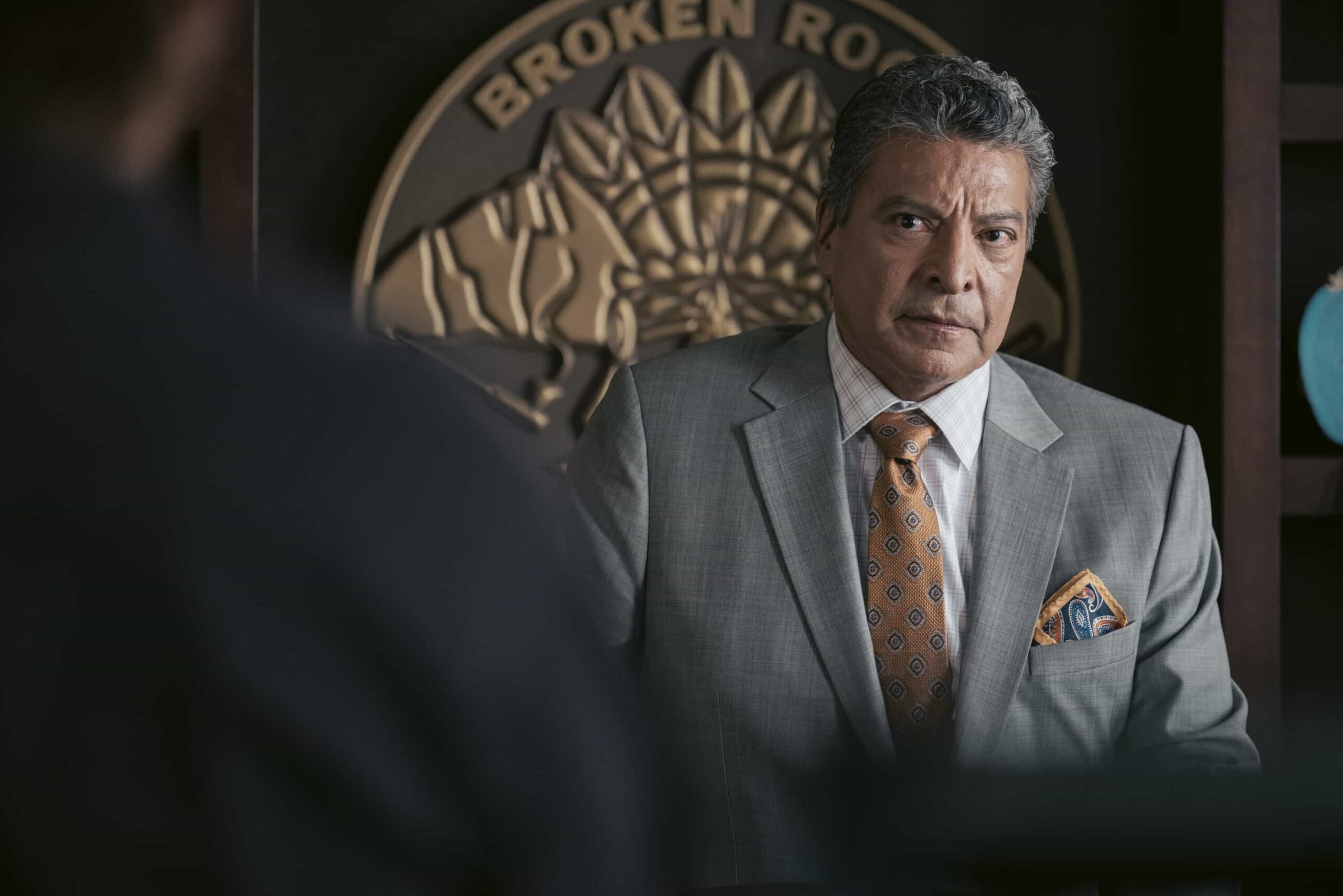 "The Devil at Home" -- CBS Original Series MARSHALS, scheduled to air on Sunday, May 17 (8:00-9:00 PM, ET/PT).  Pictured: Gil Birmingham as Thomas Rainwater. Photo: Fred Hayes/CBS ©2025 CBS Broadcasting, Inc. All Rights Reserved.