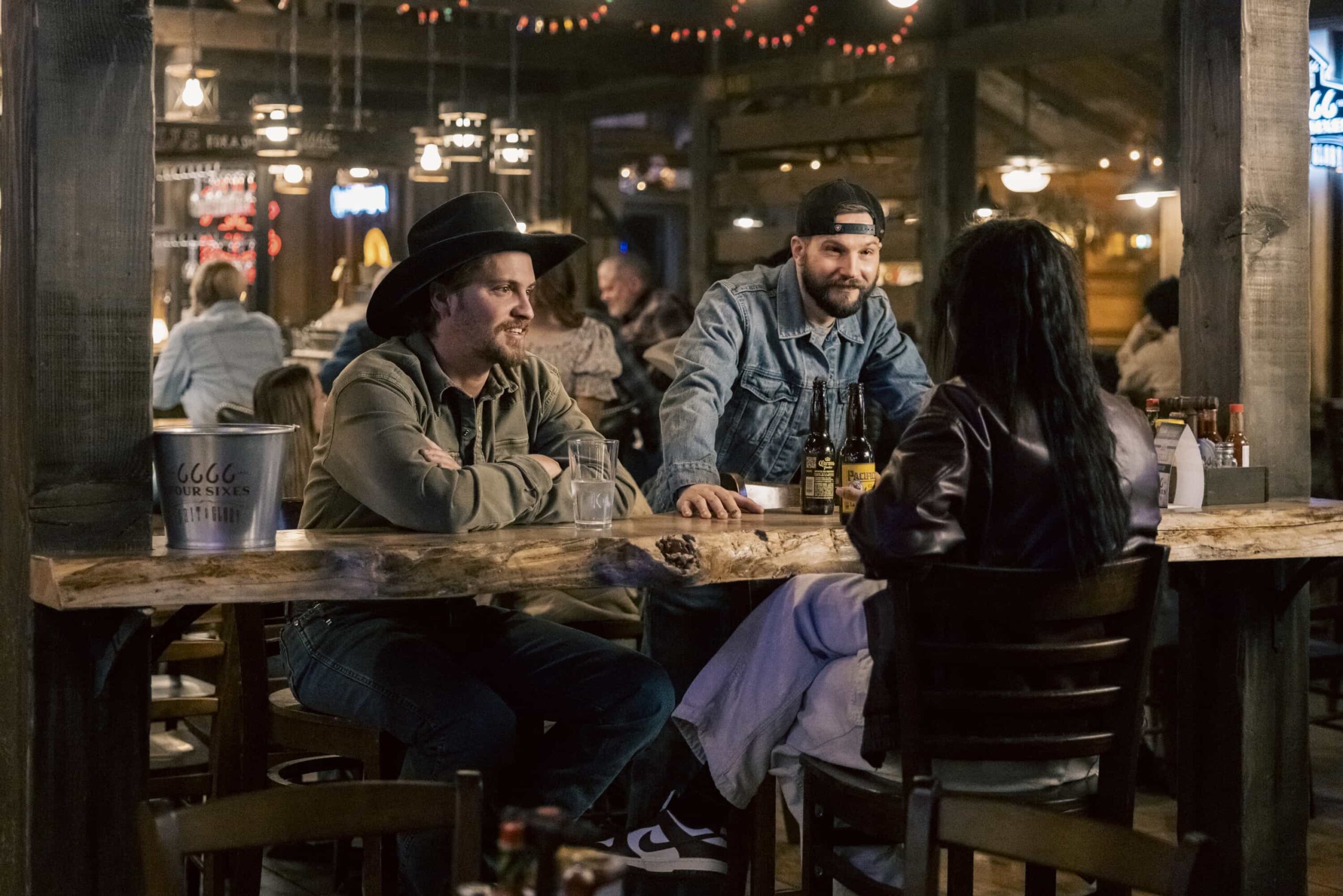 Marshals Season 1 Episode 12 "The Devil at Home" -- CBS Original Series MARSHALS, scheduled to air on Sunday, May 17 (8:00-9:00 PM, ET/PT).  Pictured (L-R): Luke Grimes as Kayce Dutton and Logan Marshall-Green as Pete Calvin. Photo: Fred Hayes/CBS ©2025 CBS Broadcasting, Inc. All Rights Reserved.