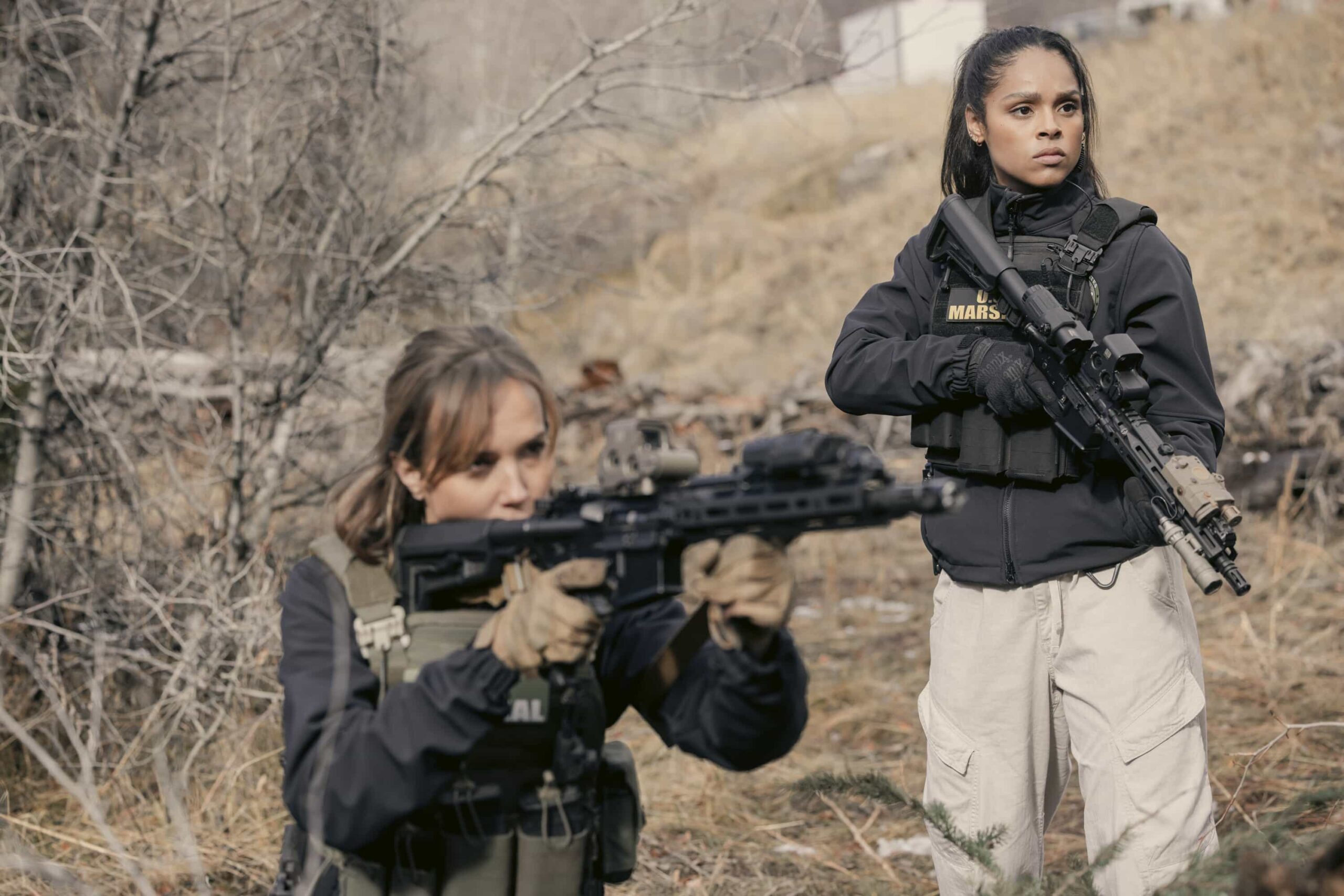 Marshals Season 1 Episode 12 "The Devil at Home" -- CBS Original Series MARSHALS, scheduled to air on Sunday, May 17 (8:00-9:00 PM, ET/PT).  Pictured: Ash Santos as Andrea. Photo: Fred Hayes/CBS ©2025 CBS Broadcasting, Inc. All Rights Reserved.