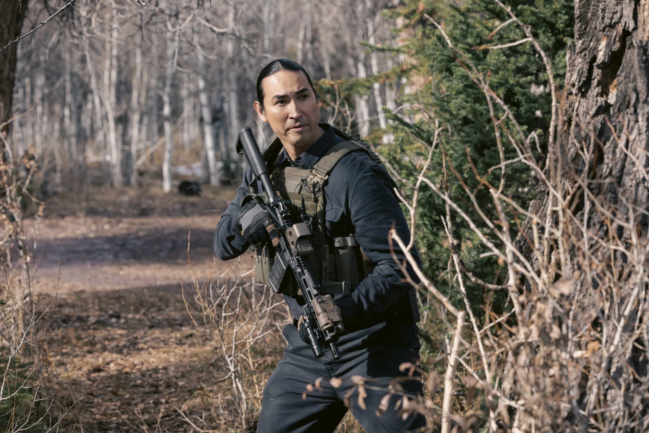Marshals Season 1 Episode 12 "The Devil at Home" -- CBS Original Series MARSHALS, scheduled to air on Sunday, May 17 (8:00-9:00 PM, ET/PT).  Pictured: Tatanka Means as Miles. Photo: Fred Hayes/CBS ©2025 CBS Broadcasting, Inc. All Rights Reserved.