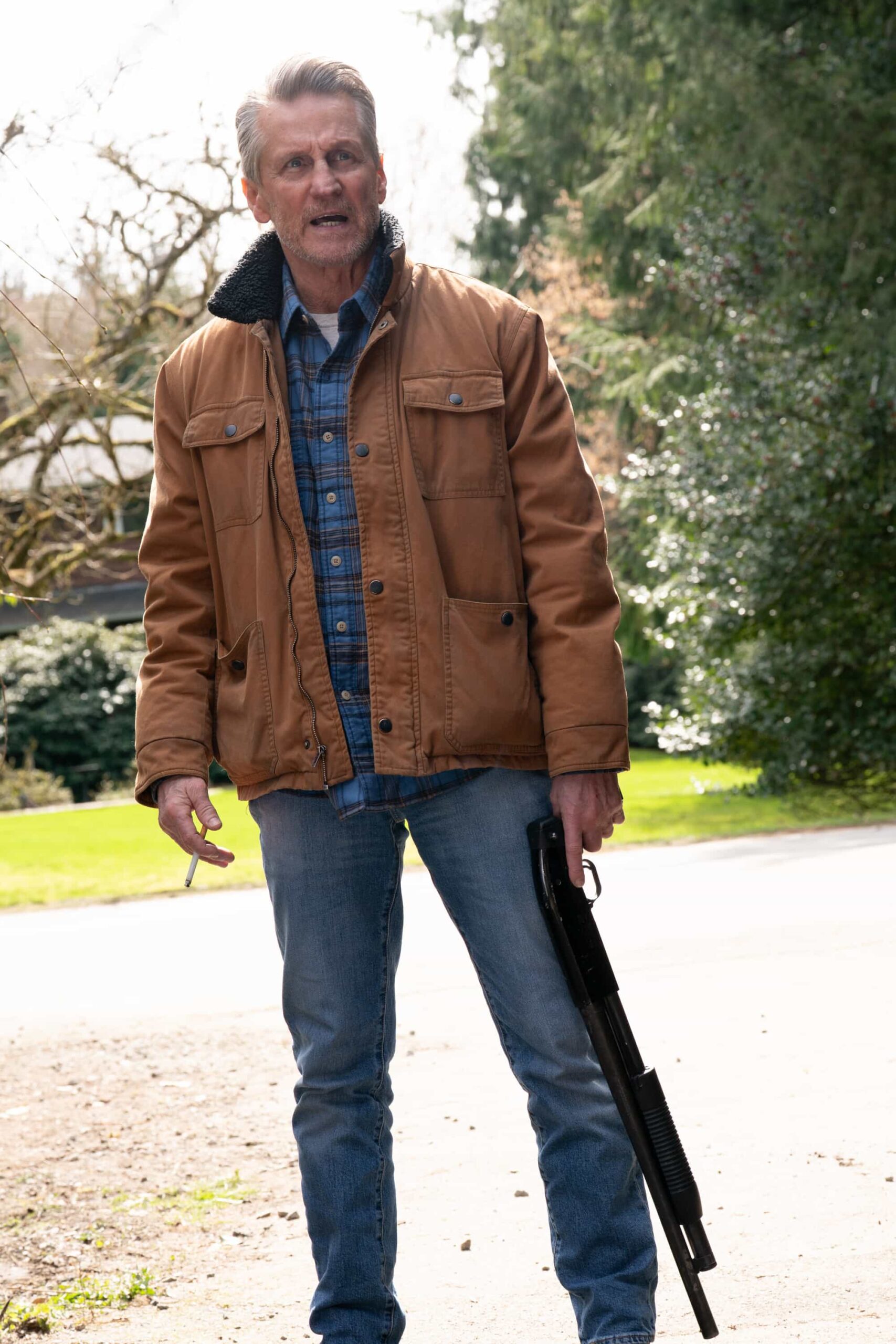 Tracker Season 3 Episode 21 “Chrono Stasis” – Colter and Russell unite in a personal mission to uncover their father’s mysterious work, on the CBS Original series TRACKER, Sunday, May 17 (9:00-10:00 PM, ET/PT) on the CBS Television Network, and streaming on Paramount+.  Pictured: Jerry Trimble as Paul. Photo: Darko Sikman/CBS ©2026 CBS Broadcasting, Inc. All Rights Reserved.