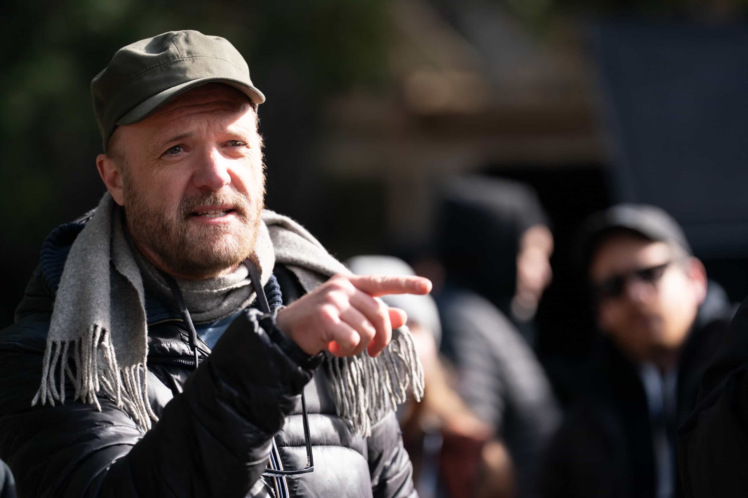 BTS “Chrono Stasis” – Colter and Russell unite in a personal mission to uncover their father’s mysterious work, on the CBS Original series TRACKER, Sunday, May 17 (9:00-10:00 PM, ET/PT) on the CBS Television Network, and streaming on Paramount+.  Pictured: Director Jeff T. Thomas.   Photo: Darko Sikman/CBS ©2026 CBS Broadcasting, Inc. All Rights Reserved.