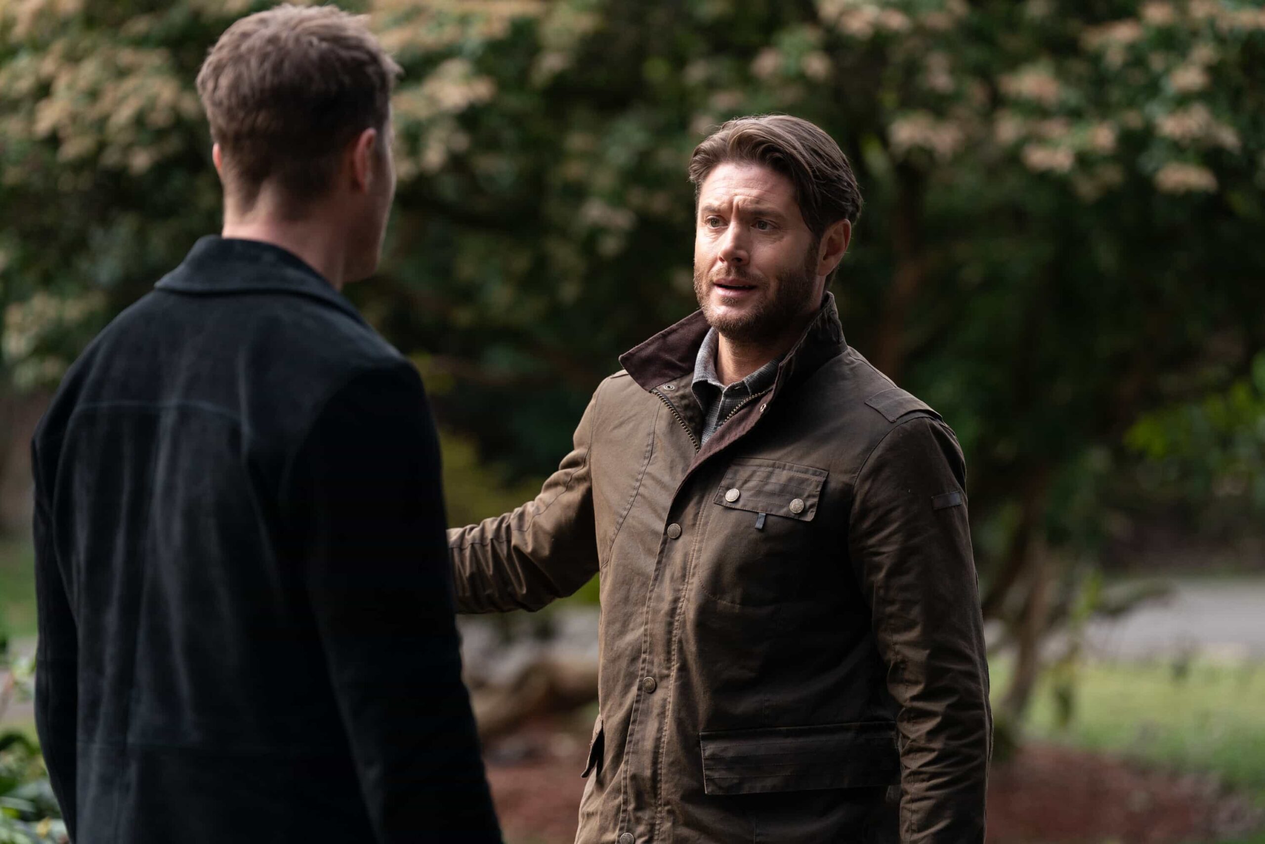 Tracker Season 3 Episode 21 “Chrono Stasis” – Colter and Russell unite in a personal mission to uncover their father’s mysterious work, on the CBS Original series TRACKER, Sunday, May 17 (9:00-10:00 PM, ET/PT) on the CBS Television Network, and streaming on Paramount+.  Pictured: Jensen Ackles as Russell Shaw.  Photo: Darko Sikman/CBS ©2026 CBS Broadcasting, Inc. All Rights Reserved.