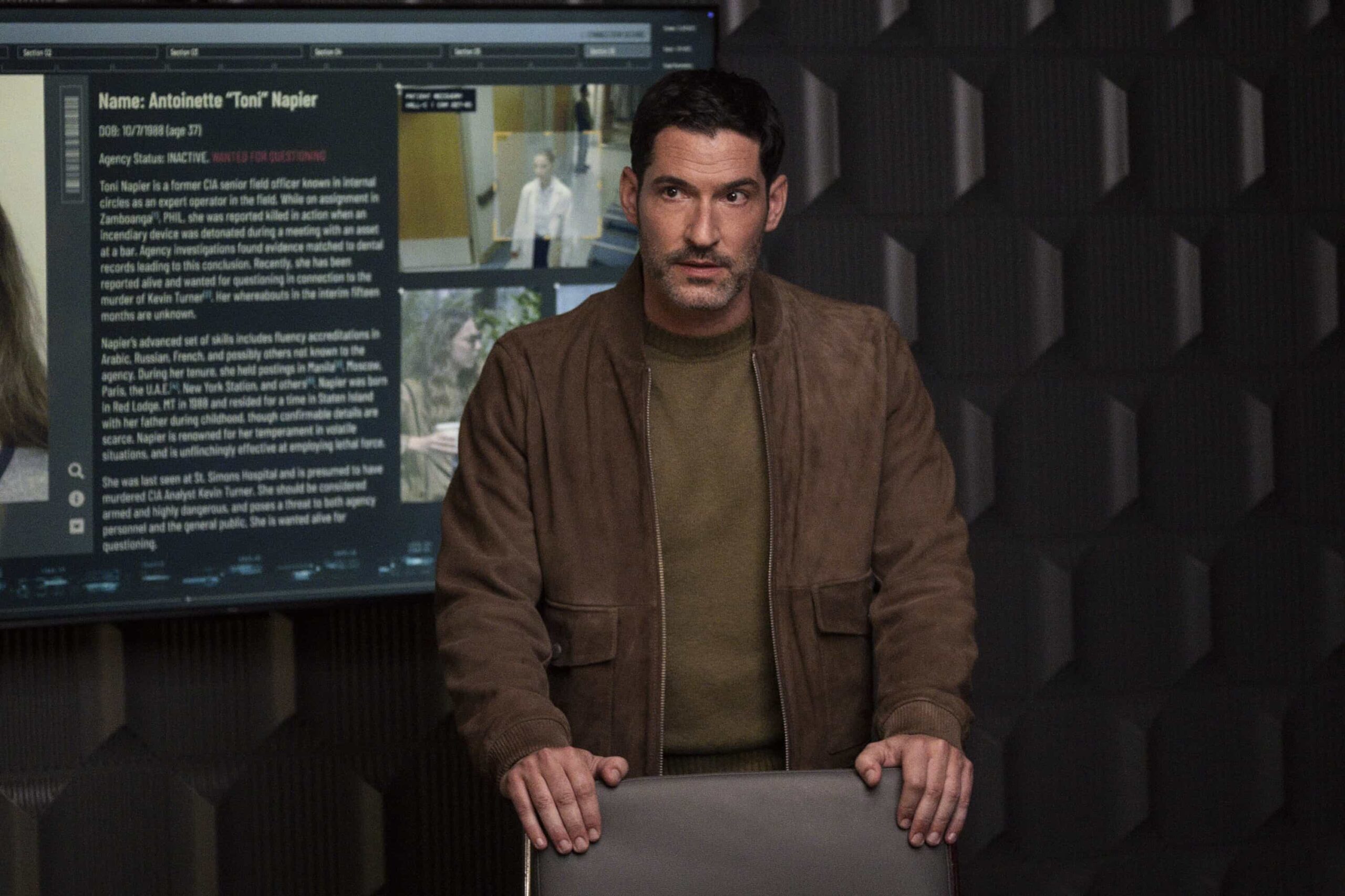 "Broken Glass" -- CBS Original Series CIA, scheduled to air on Monday, May 18 (9:00-10:00 PM, ET/PT) on the CBS Television Network, and streaming on Paramount+. Pictured: Tom Ellis as CIA Case Officer Colin Glass. Photo: Mark Schafer/CBS ©2026 CBS Broadcasting, Inc. All Rights Reserved.