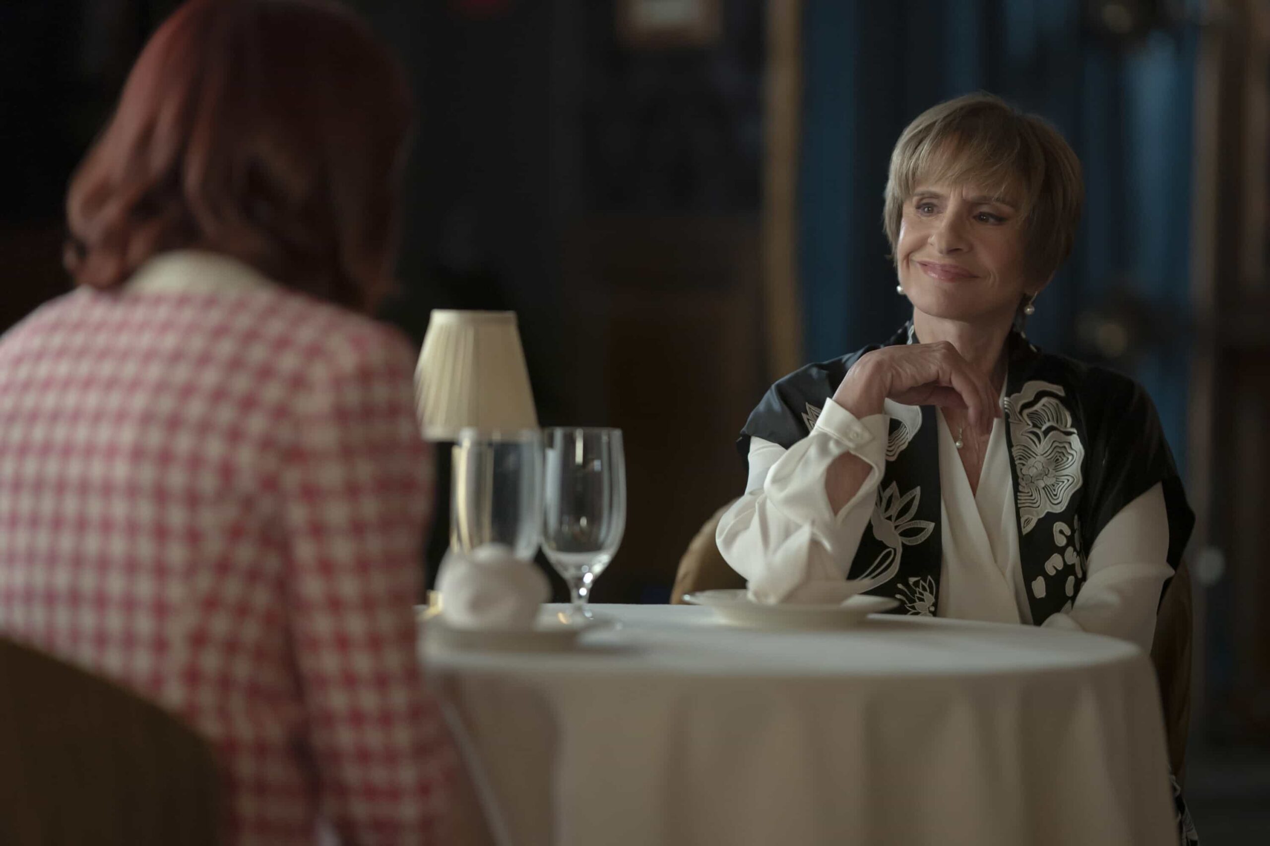 "That's All" -- Coverage of the CBS Original Series ELSBETH, scheduled to air on the CBS Television Network.  Pictured (L-R): Carrie Preston as Elsbeth Tascioni and Patti LuPone as Ruby Lane    Photo: Michael Parmelee/CBS ©2026 CBS Broadcasting, Inc. All Rights Reserved.