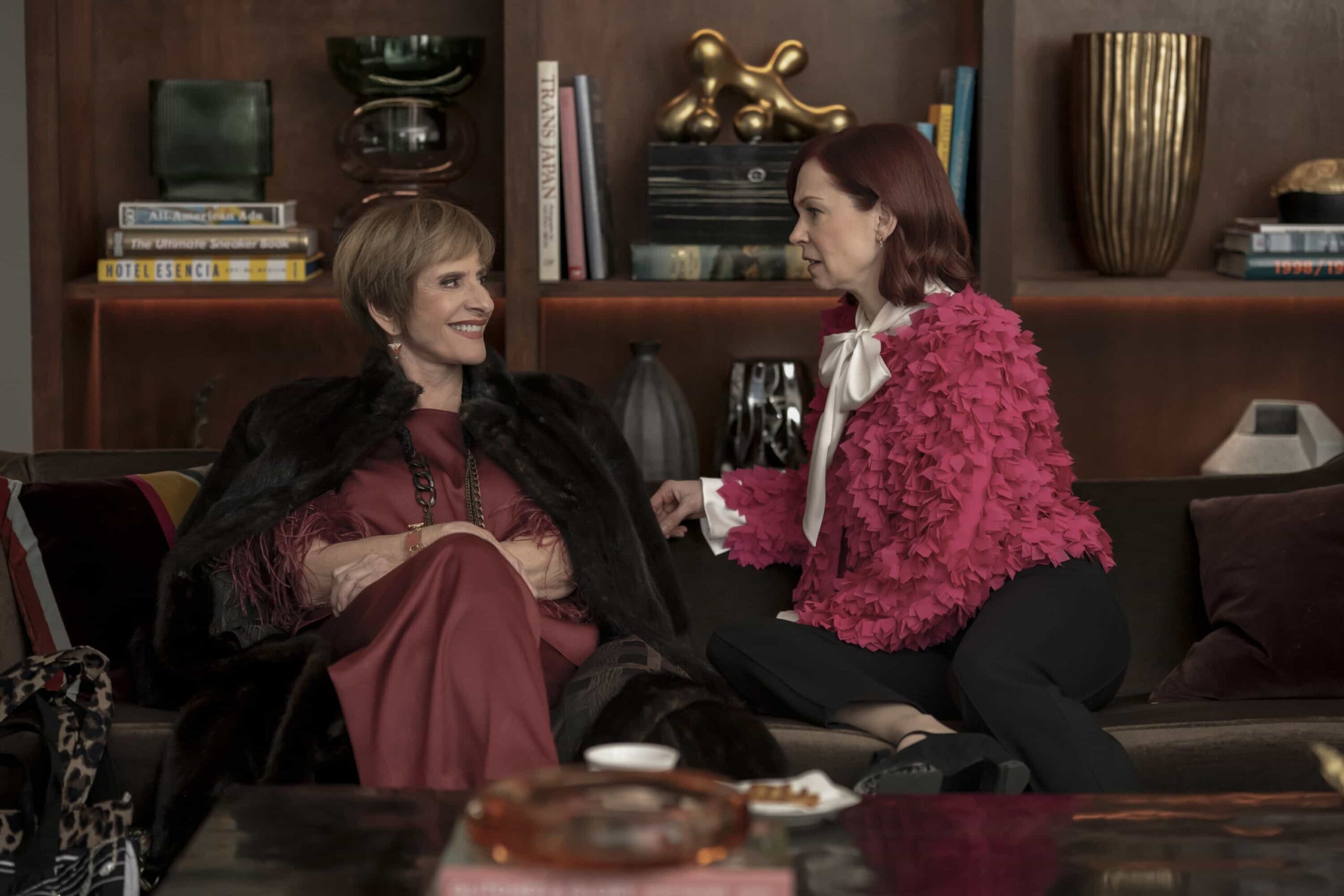 Elsbeth Season 3 Episode 20 "That's All" Season Finale -- Coverage of the CBS Original Series ELSBETH, scheduled to air on the CBS Television Network.  Pictured (L-R):  Patti LuPone as Ruby Lane and Carrie Preston as Elsbeth Tascioni   Photo: Michael Parmelee/CBS ©2026 CBS Broadcasting, Inc. All Rights Reserved.