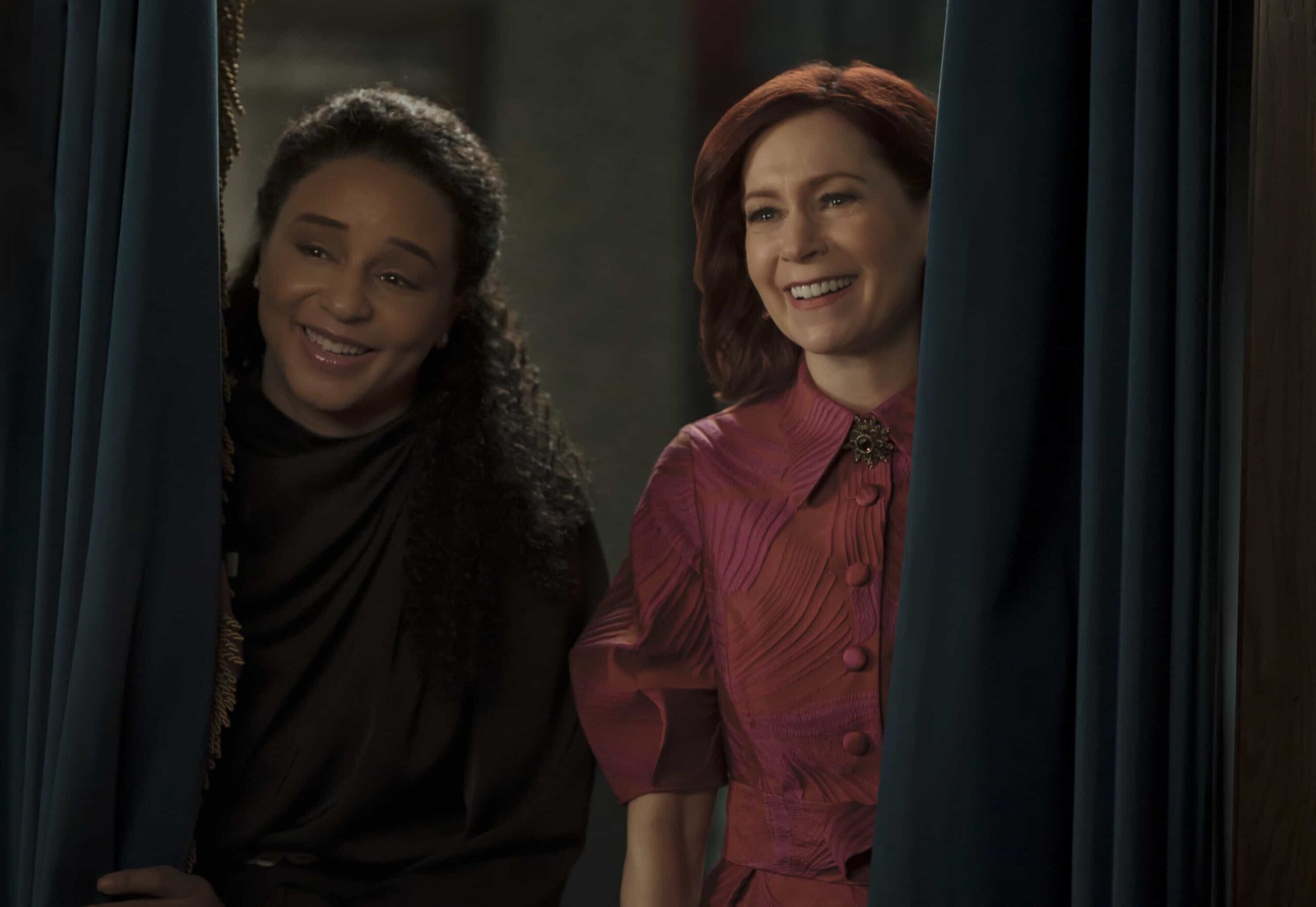 "That's All" -- Coverage of the CBS Original Series ELSBETH, scheduled to air on the CBS Television Network.  Pictured (L-R): Carra Patterson as Kaya Blanke and Carrie Preston as Elsbeth Tascioni   Photo: Michael Parmelee/CBS ©2026 CBS Broadcasting, Inc. All Rights Reserved.