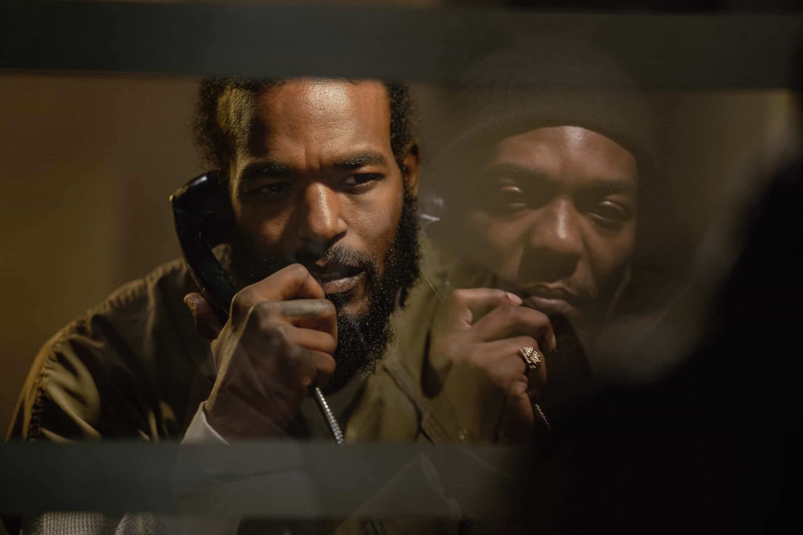 The Chi Season 8 Episode 1 "Coldest Winter Ever" L-R: Luke James as Victor and Barton Fitzpatrick as Reg in The Chi, episode 1, season 8, streaming on Paramount+, 2026. Photo Credit: Sandy Morris/Paramount+.