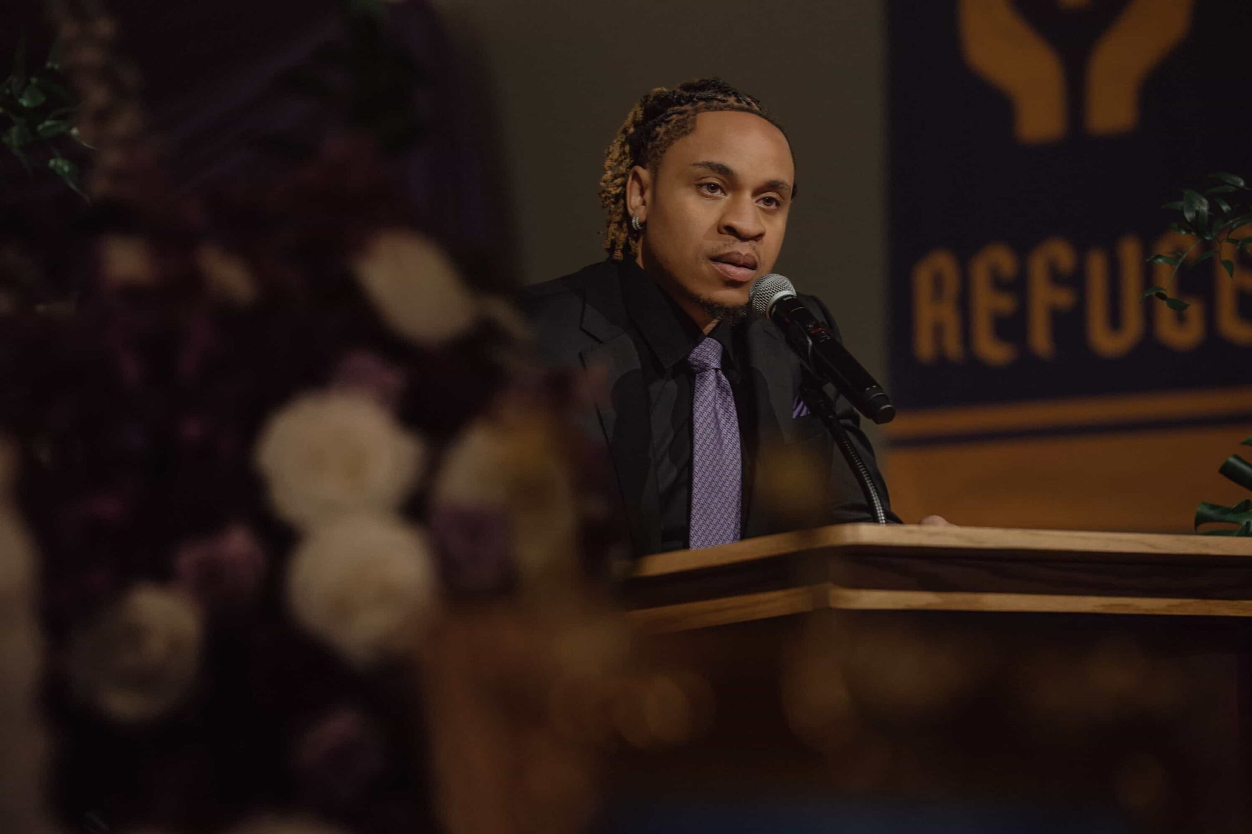 Rotimi as Charles in The Chi, episode 1, season 8, streaming on Paramount+, 2026. Photo Credit: Sandy Morris/Paramount+.