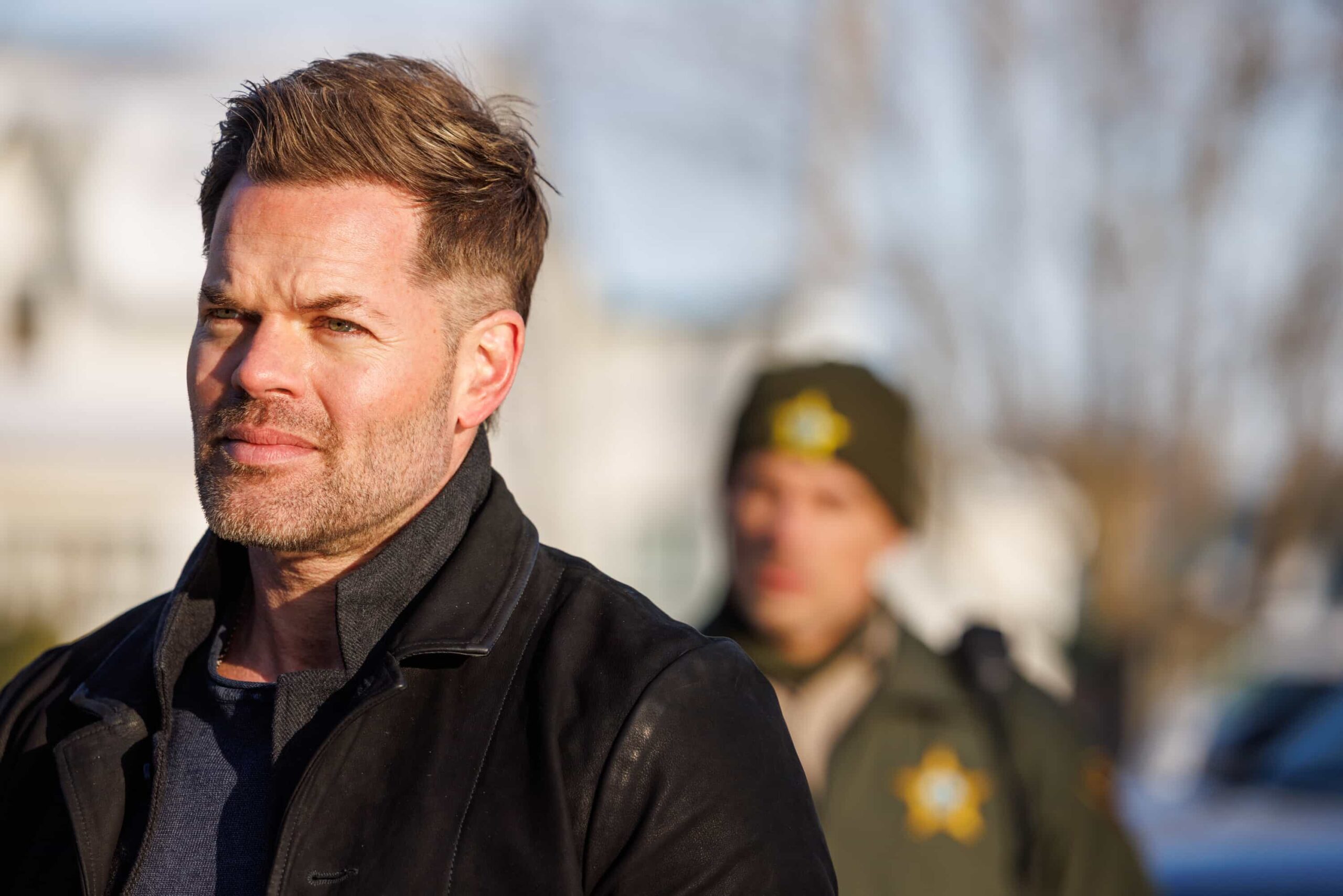 “Mexico” – With her department under scrutiny and tensions rising across Edgewater, Sheriff Mickey Fox faces the fallout from a major investigation that threatens to upend everything she’s built, on the first season finale of SHERIFF COUNTRY, Friday, May 22 (8:00-9:00 PM, ET/PT) on the CBS Television Network, and streaming on Paramount+  Pictured: Wes Chatham as Alec Kane. Photo: Darren Goldstein/CBS ©2026 CBS Broadcasting, Inc. All Rights Reserved.