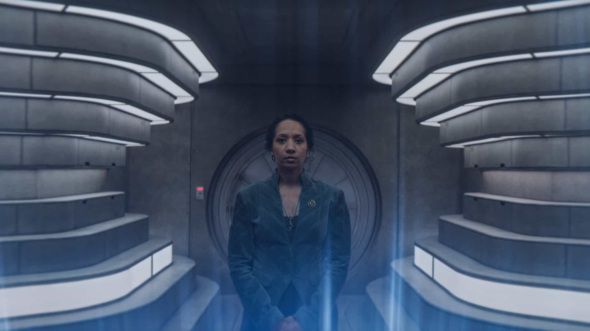 Alexandria Riley in "Silo," premiering July 3, 2026 on Apple TV.