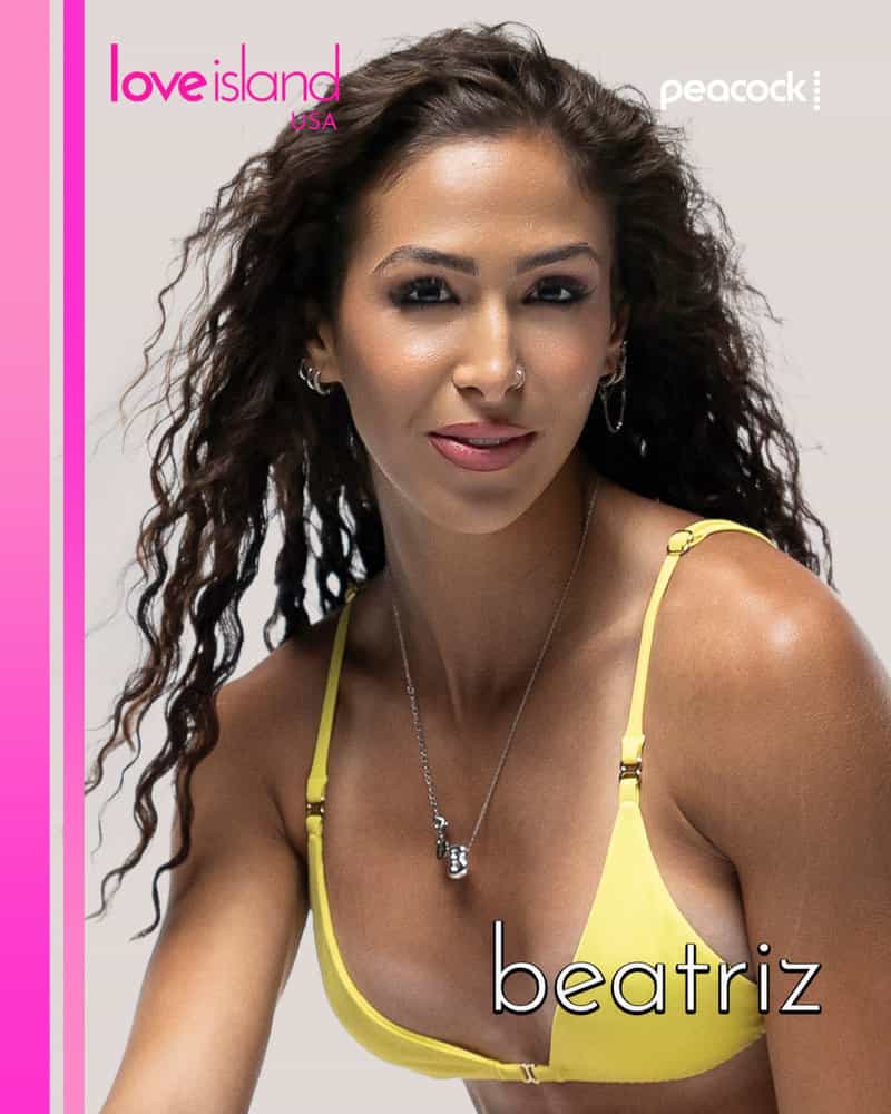 LOVE ISLAND USA -- Pictured:   Beatriz Hatz -- (Photo by: Ben Symons/Peacock)