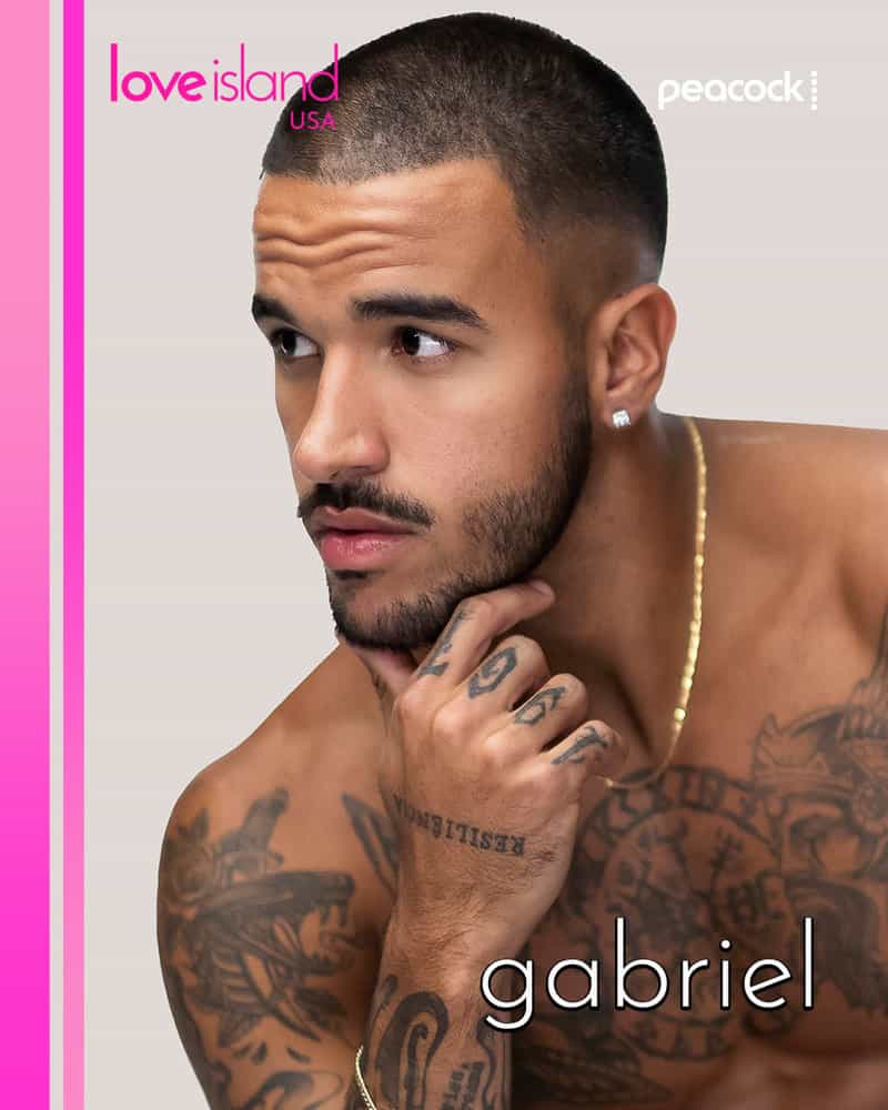 LOVE ISLAND USA -- Pictured:  Gabriel Vasconcelos -- (Photo by: Ben Symons/Peacock)