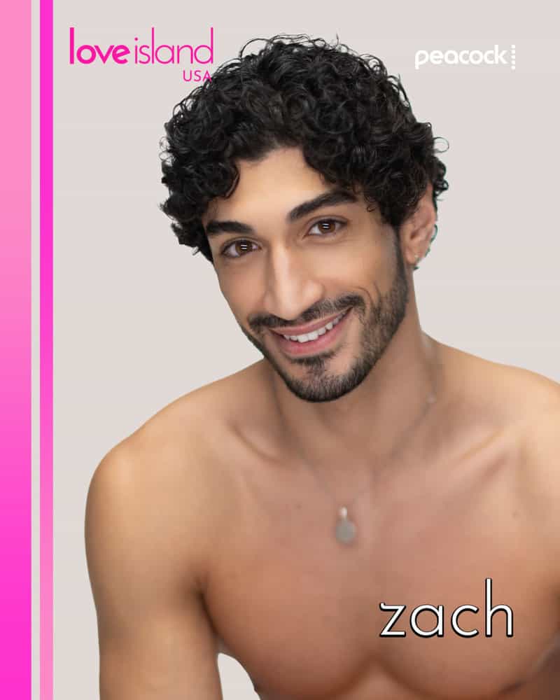 LOVE ISLAND USA -- Pictured: Zach Georgiou -- (Photo by: Ben Symons/Peacock)