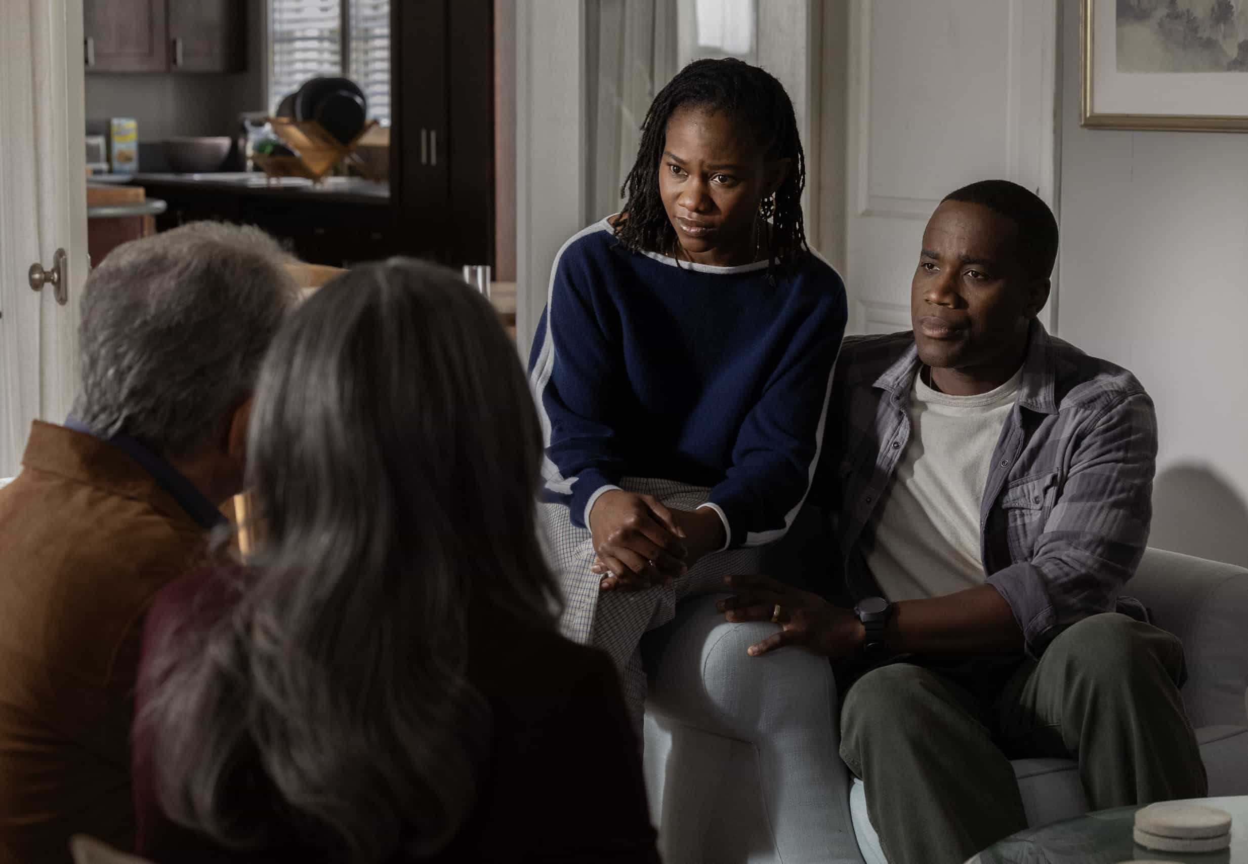 L-R: Omono Okojie as Ryleigh Poole and Abraham Amkpa as Jesse Poole in Criminal Minds: Evolution, episode 3, season 19 streaming on Paramount+, 2026. Photo Credit: Trae Patton/Paramount+