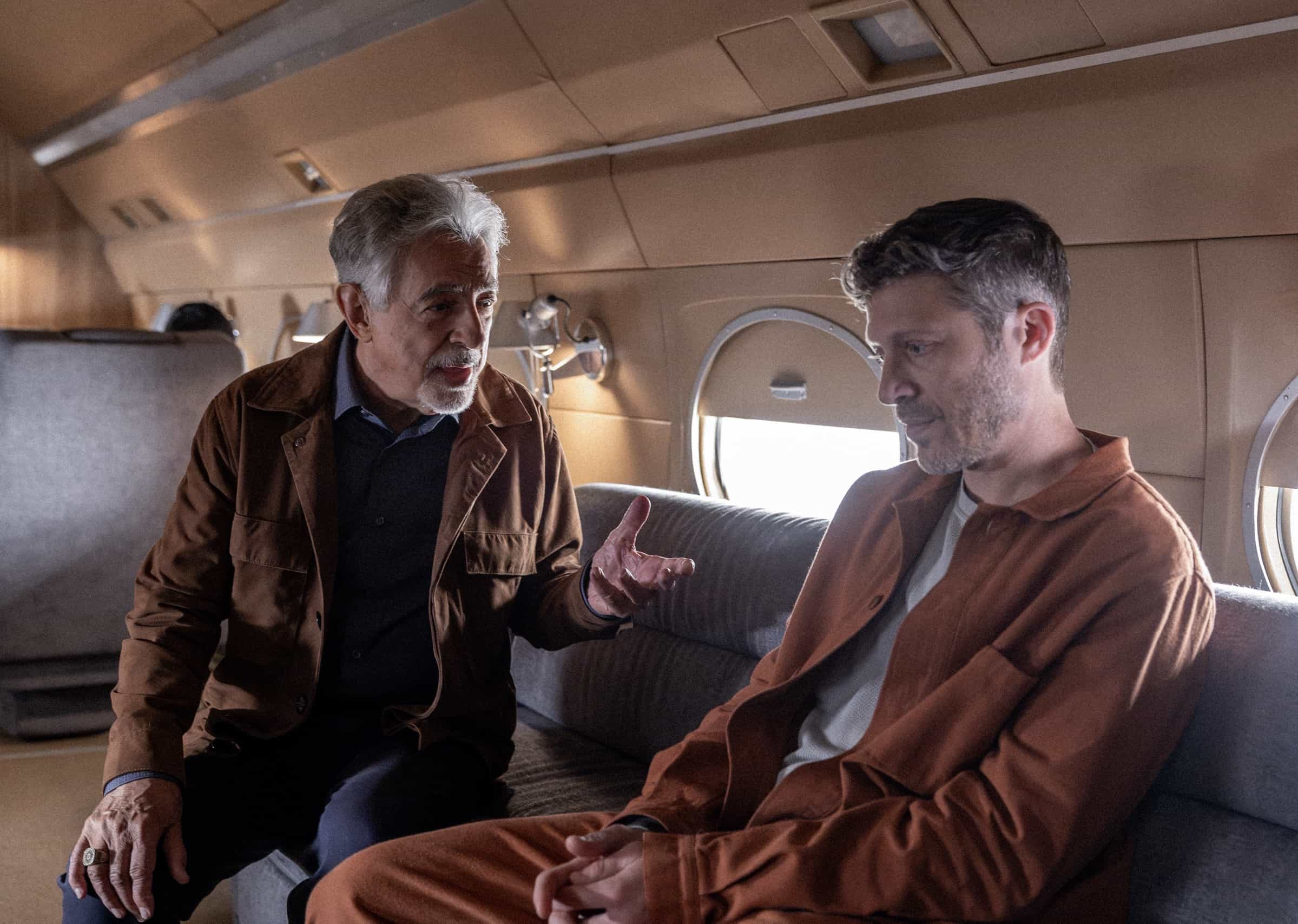 CRIMINAL MINDS EVOLUTION Season 19 Episode 3 Body Count - L-R: Joe Mantegna as David Rossi and Zach Gilford as Elias Voit in Criminal Minds: Evolution, episode 3, season 19 streaming on Paramount+, 2026. Photo Credit: Trae Patton/Paramount+