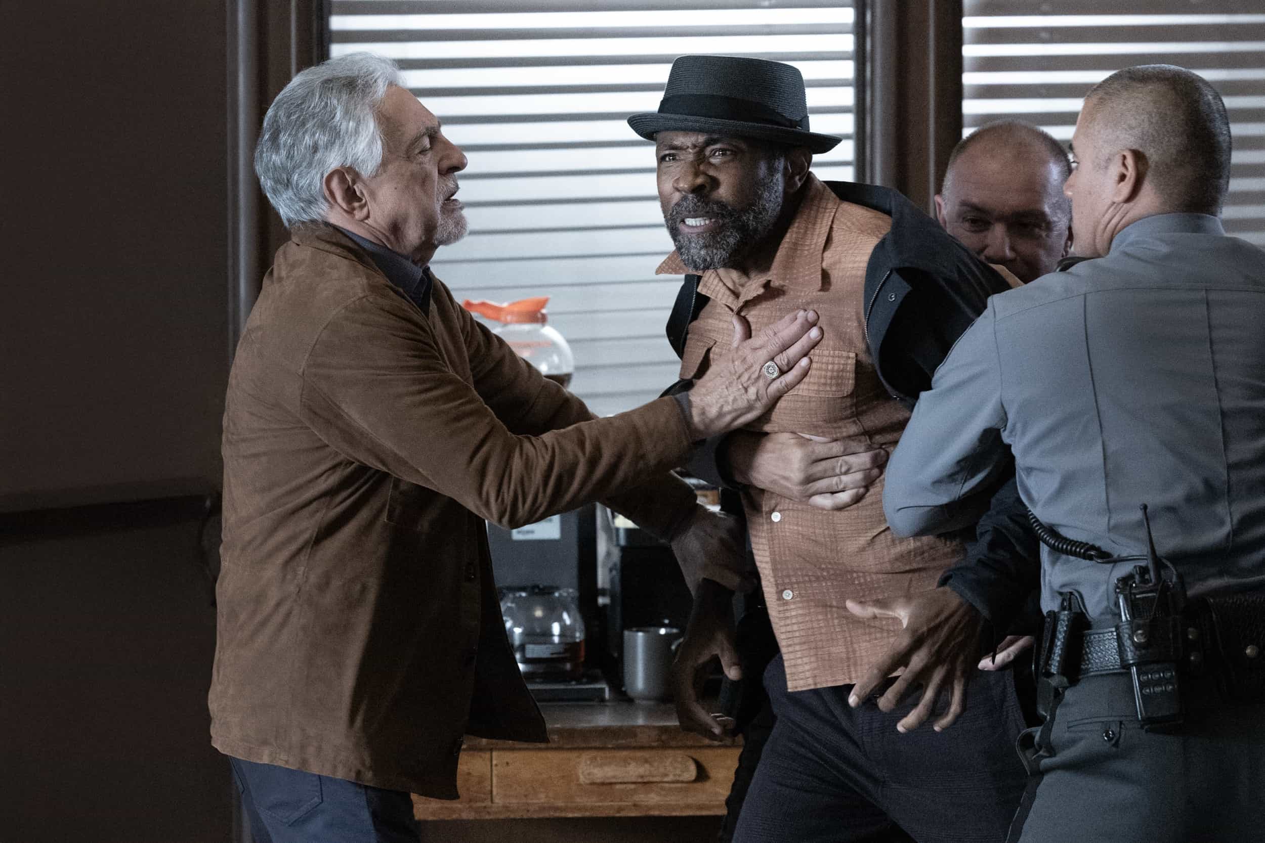 CRIMINAL MINDS EVOLUTION Season 19 Episode 3 Body Count - Joe Mantegna as David Rossi and Cress Williams as Davonte Faust in Criminal Minds: Evolution, episode 3, season 19 streaming on Paramount+, 2026. Photo Credit: Trae Patton/Paramount+