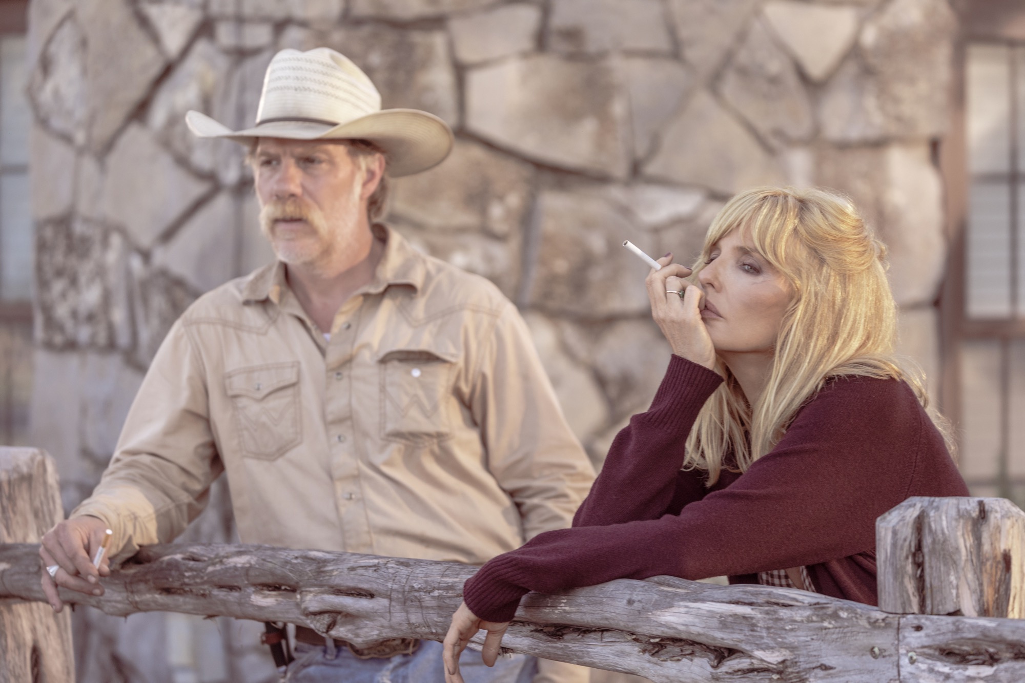 Dutton Ranch Season 1 Episode 5 "Peaceful Find Peace"  (L-R): Marc Menchaca as Zachariah and Kelly Reilly as Beth Dutton in Dutton Ranch, episode 5, season 1, streaming on Paramount+, 2026. Photo Credit: Emerson Miller/Paramount+.
