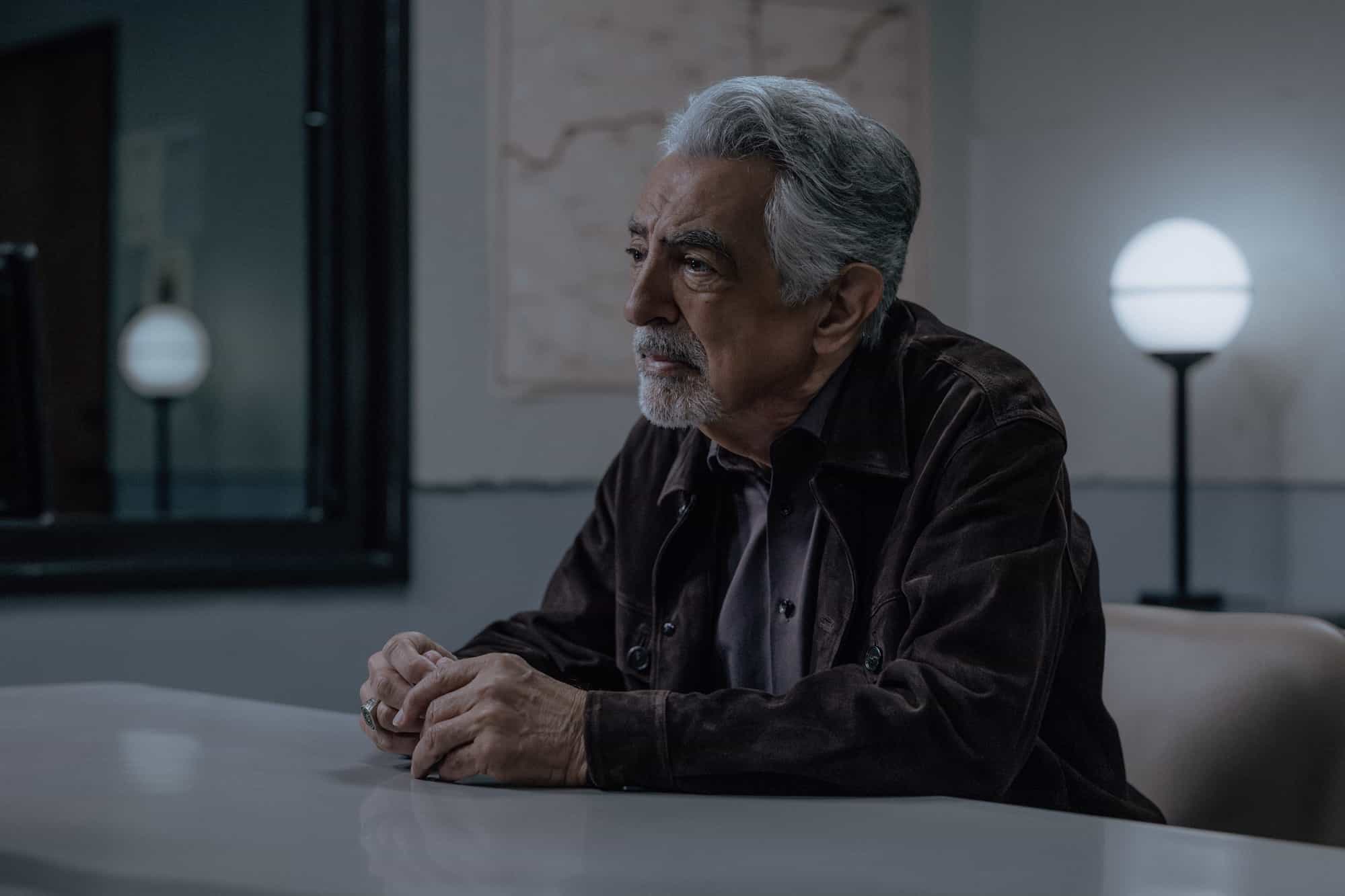 Joe Mantegna as David Rossi in Criminal Minds: Evolution, episode 4, season 19  streaming on Paramount+, 2026.  CREDIT: Trae Patton/Paramount+ © 2026 ABC Studios Inc. and CBS Studios Inc. All Rights Reserved.