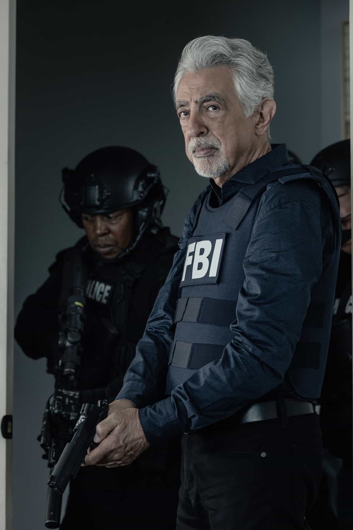 Joe Mantegna as David Rossi in Criminal Minds: Evolution, episode 4, season 19  streaming on Paramount+, 2026.  CREDIT: Trae Patton/Paramount+ © 2026 ABC Studios Inc. and CBS Studios Inc. All Rights Reserved.