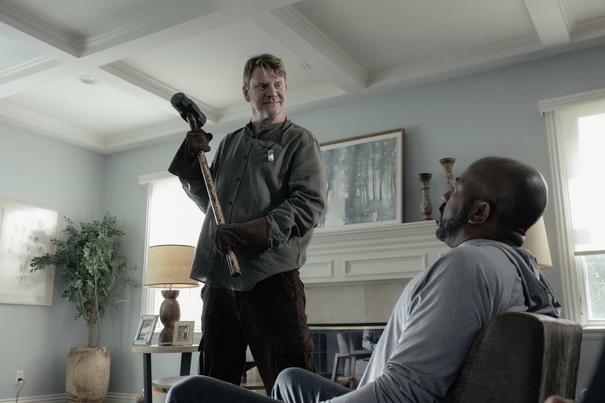 Dash Mihok as Sean Fincher and Inny Clemons as Brenton Woodrow in Criminal Minds: Evolution, episode 4, season 19  streaming on Paramount+, 2026.  CREDIT: Trae Patton/Paramount+ © 2026 ABC Studios Inc. and CBS Studios Inc. All Rights Reserved.