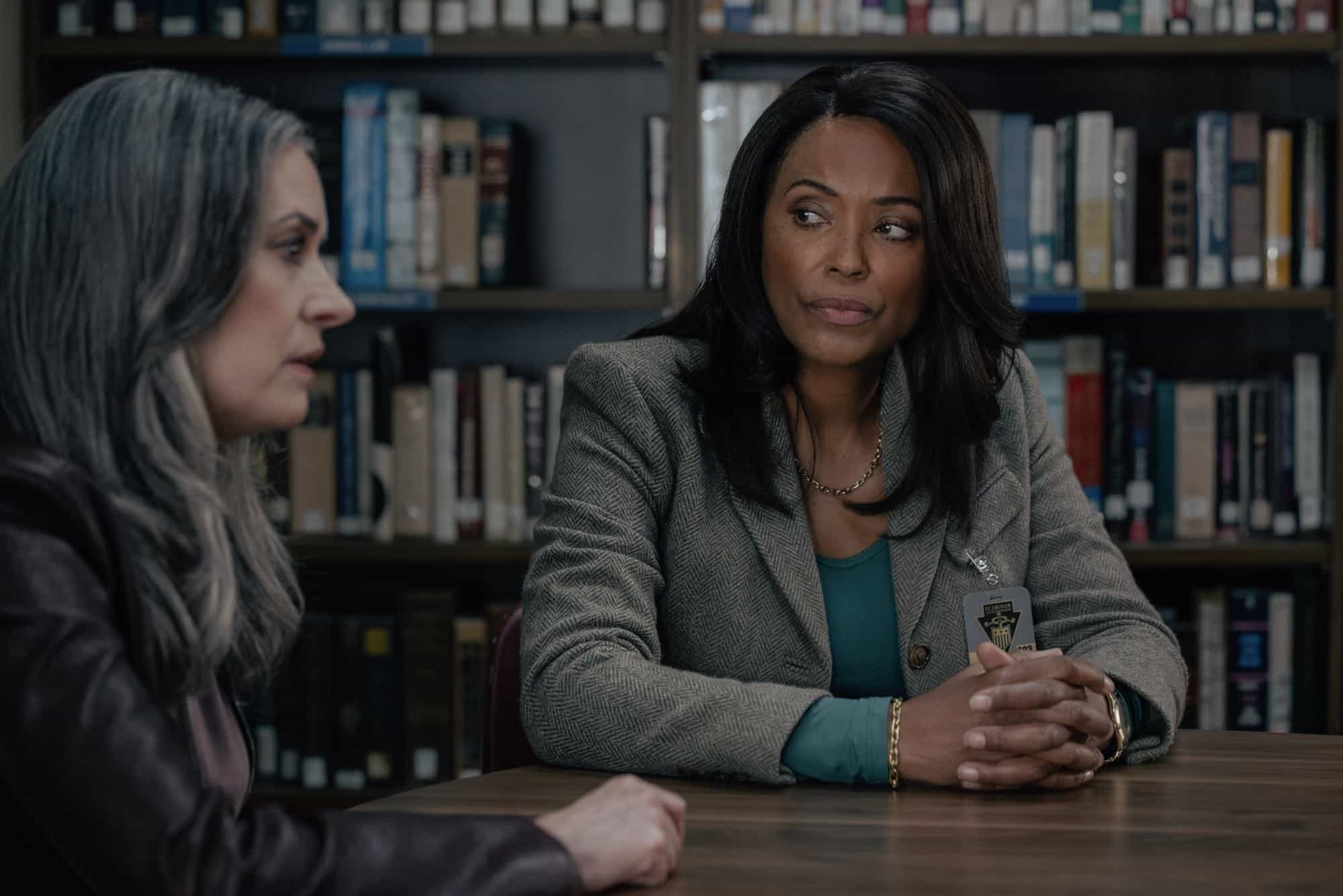 Criminal Minds Evolution Season 19 Episode 4 "The Witching Hour"  - L-R: Paget Brewster as Emily Prentiss and  Aisha Tyler as Dr. Tara Lewis in Criminal Minds: Evolution, episode 4, season 19  streaming on Paramount+, 2026.  CREDIT: Trae Patton/Paramount+ © 2026 ABC Studios Inc. and CBS Studios Inc. All Rights Reserved.