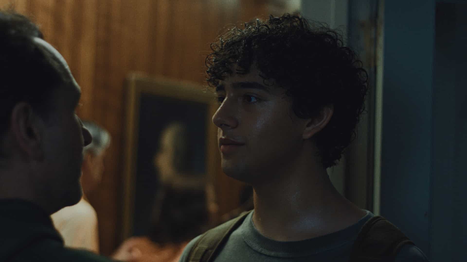 Matthew Rhys and Kingston Rumi Southwick in "Widow’s Bay," now streaming on Apple TV.