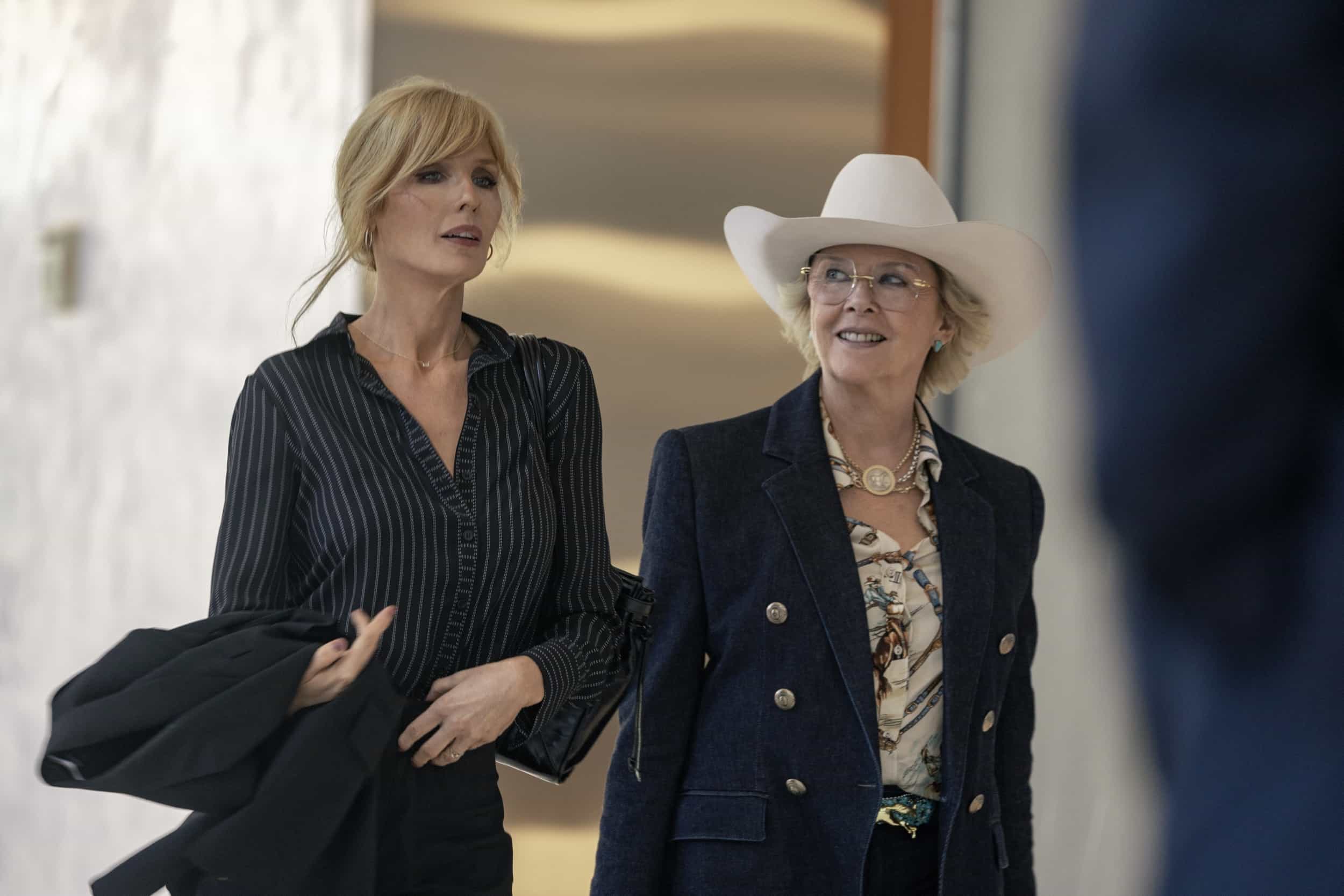 DUTTON RANCH Season 1 Episode 6 Photos “A Cowboy Saint” A Shocking Return Threatens Rio Paloma 3 Dutton Ranch Season 1 Episode 6 "A Cowboy Saint" (L-R): Kelly Reilly as Beth Dutton and Annette Bening as Beulah Jackson in season 1, episode 6, of Dutton Ranch streaming on Paramount+, 2026. Photo Credit: Emerson Miller/Paramount+