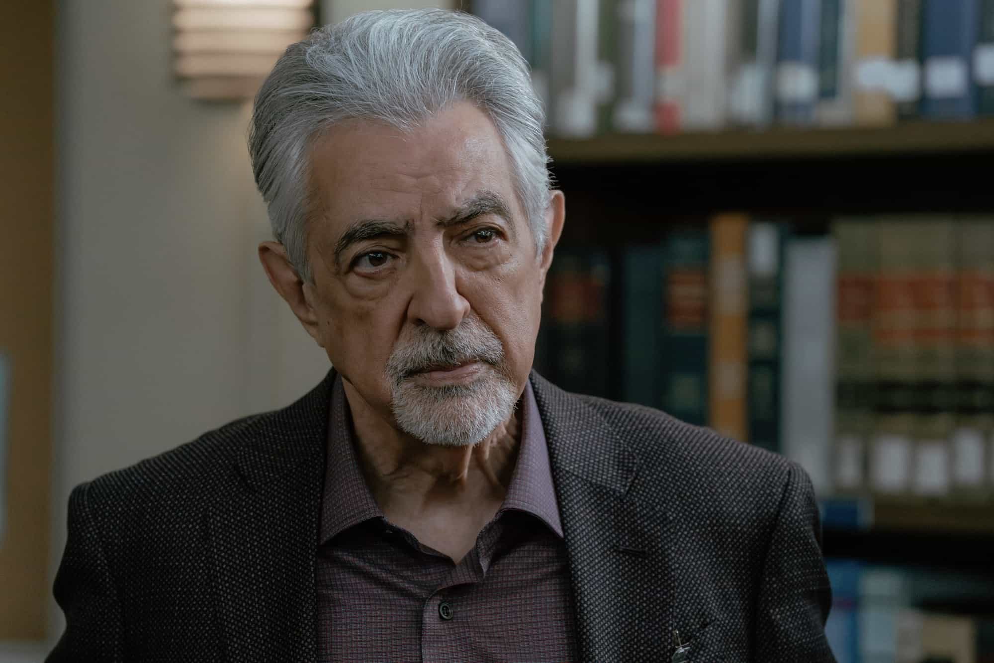 Joe Mantegna as David Rossi in Criminal Minds: Evolution, episode 6, season 19  streaming on Paramount+, 2026.  CREDIT:  Michael Yarish/Paramount+ © 2026 ABC Studios Inc. and CBS Studios Inc. All Rights Reserved.