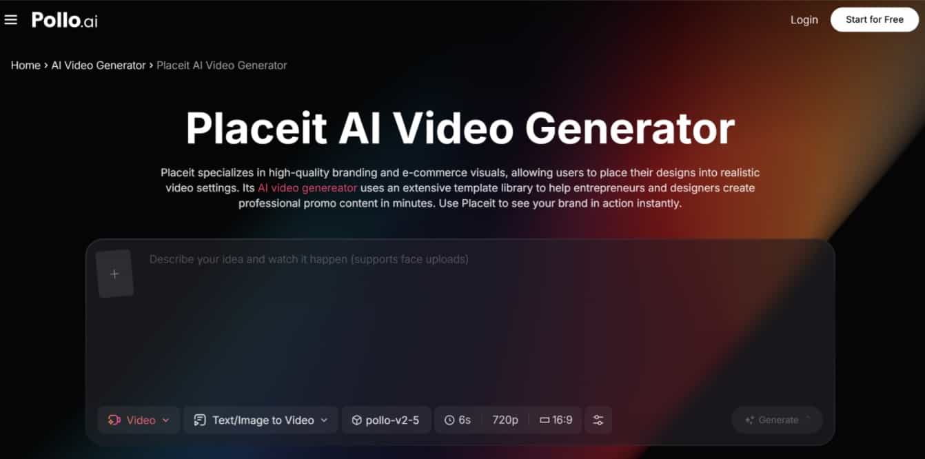 Placeit AI Video Generator