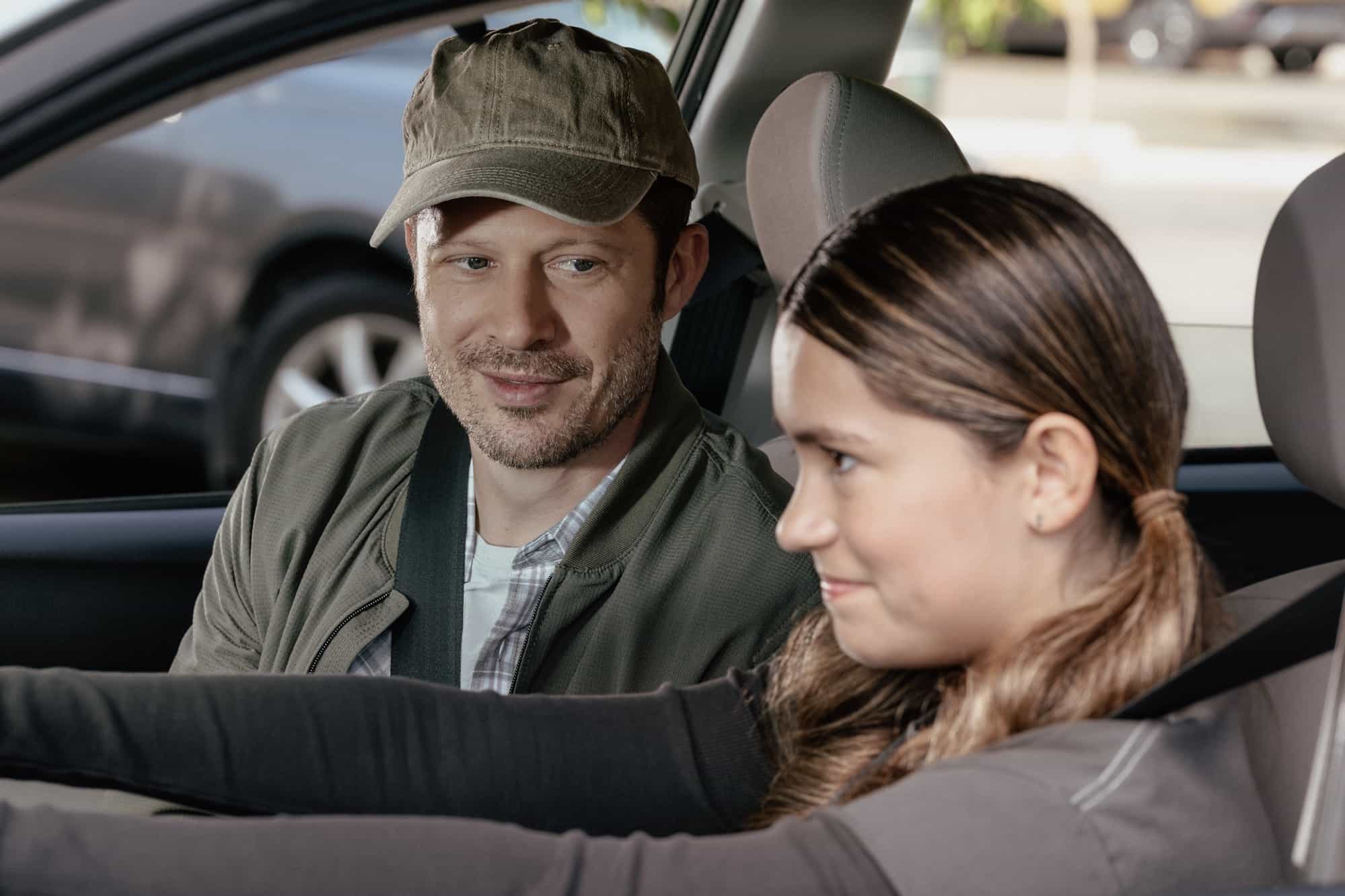 L-R: Zach Gilford as Elias Voit and Allison Nordahl as Holly Voit in Criminal Minds: Evolution episode 8, season 19  streaming on Paramount+, 2026.  CREDIT:  Michael Yarish /Paramount+ © 2026 ABC Studios Inc. and CBS Studios Inc. All Rights Reserved.