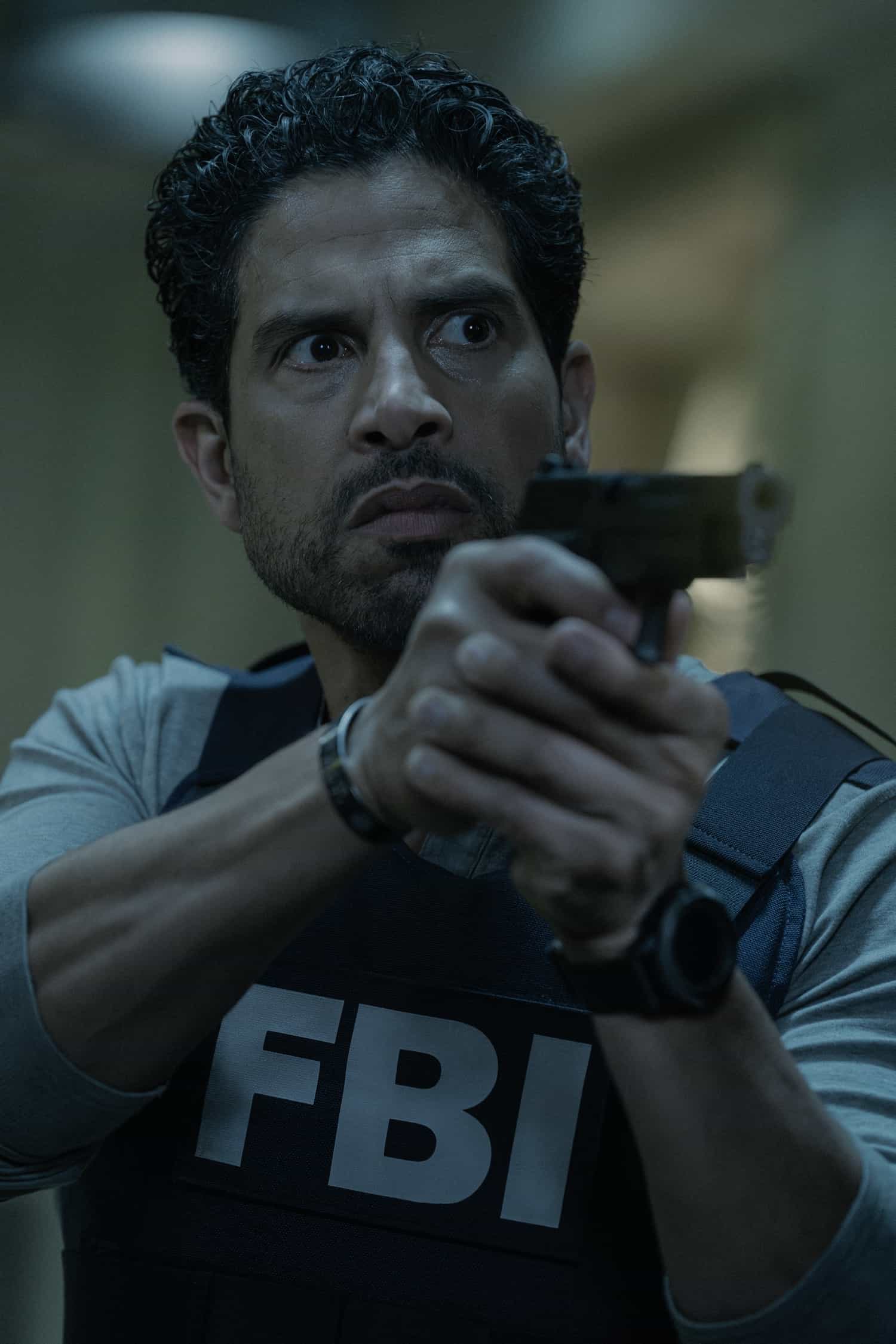 Adam Rodriguez as Luke Alvez in Criminal Minds: Evolution episode 8, season 19  streaming on Paramount+, 2026.  CREDIT:  Michael Yarish /Paramount+ © 2026 ABC Studios Inc. and CBS Studios Inc. All Rights Reserved.