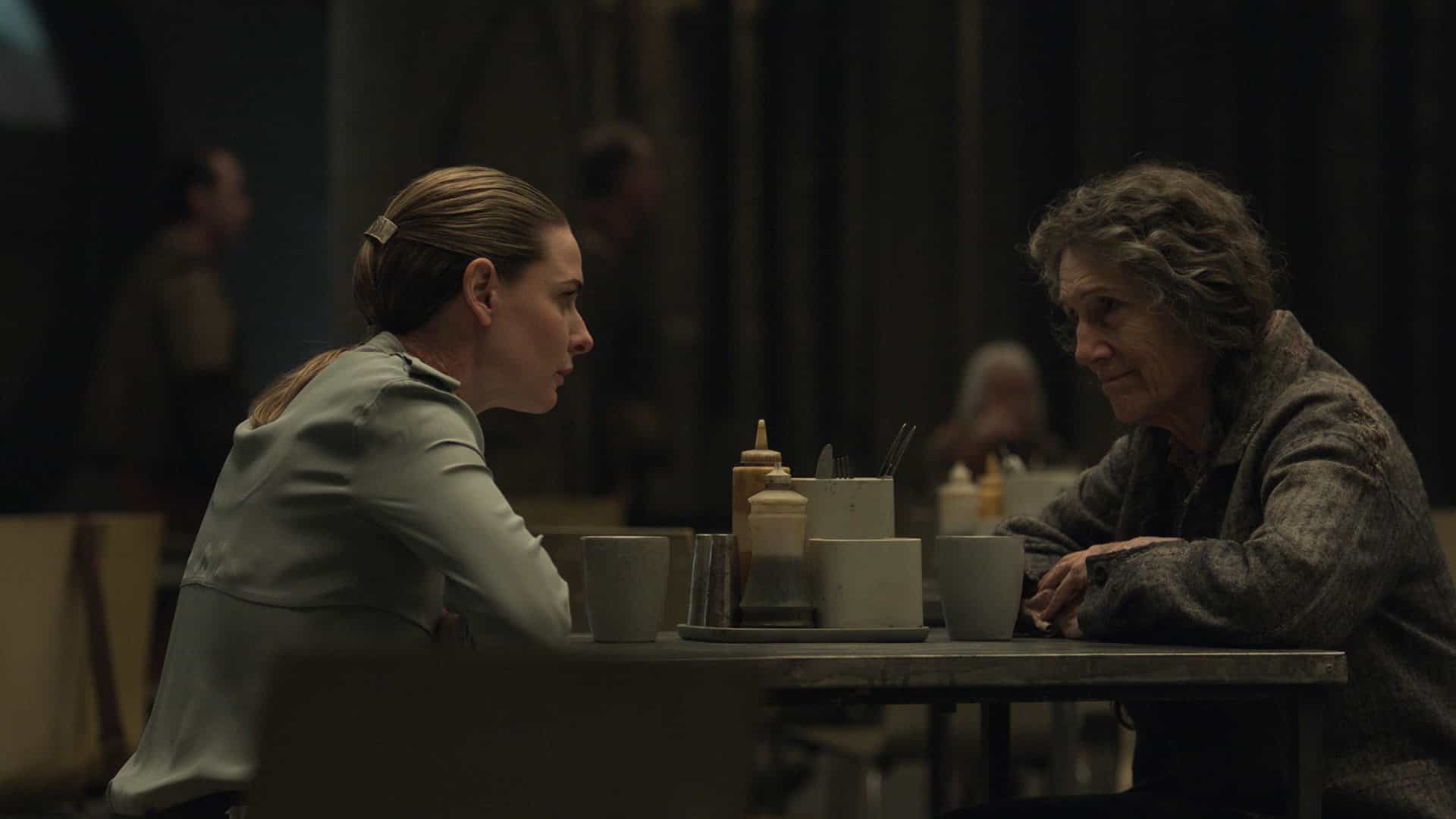 Rebecca Ferguson and Harriet Walter in "Silo," now streaming on Apple TV.