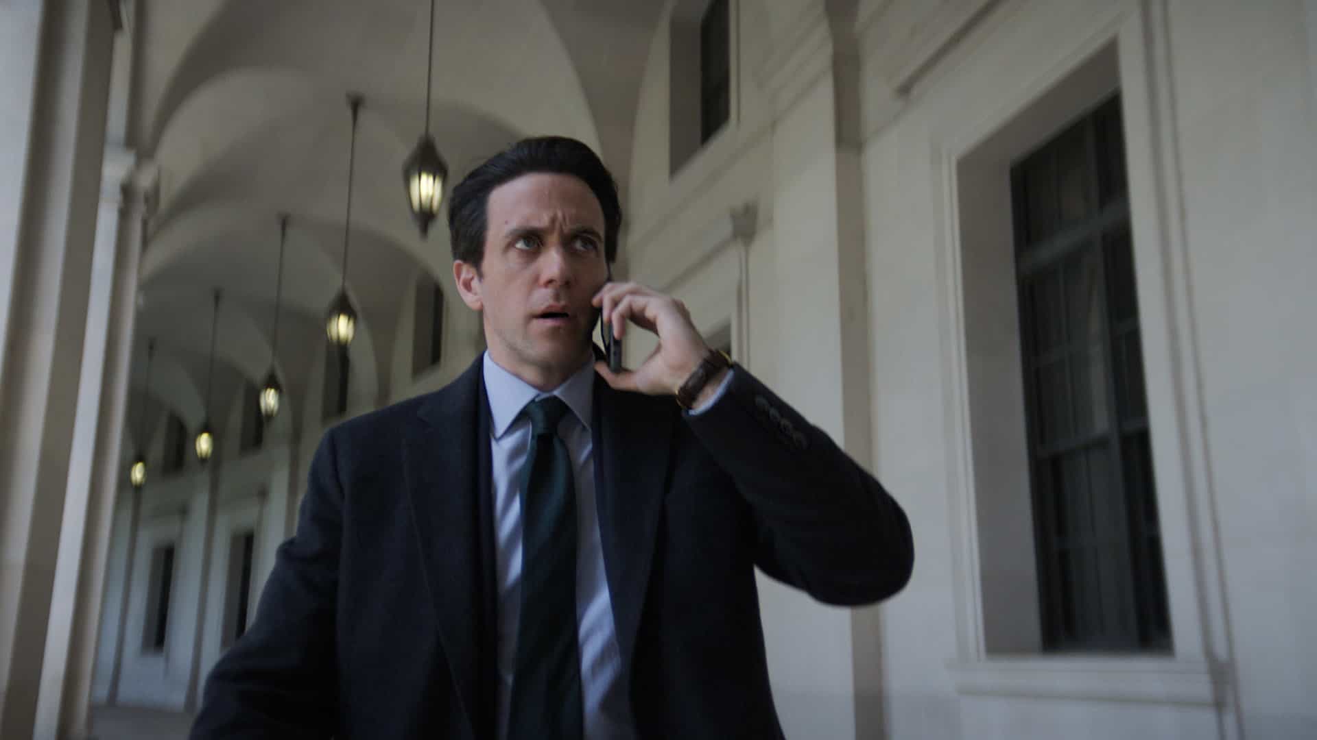 Ashley Zukerman in "Silo," now streaming on Apple TV.