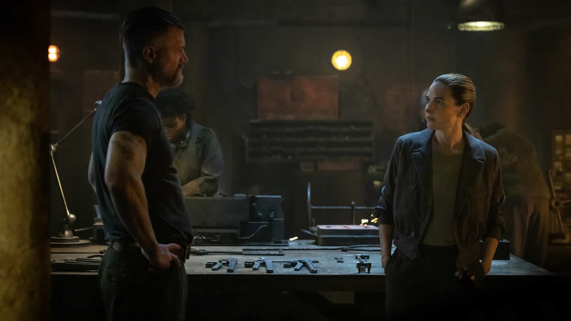 Silo Season 3 Episode 3 A Dark Web Shane McRae and Rebecca Ferguson in "Silo," now streaming on Apple TV.