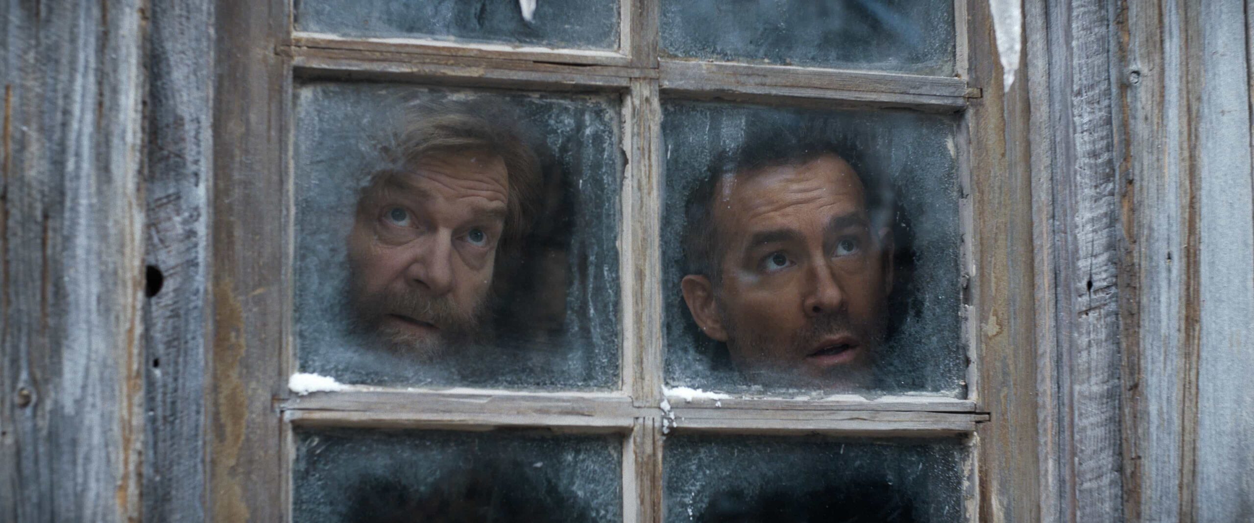 Kenneth Branagh and Ryan Reynolds in "Mayday," premiering September 4, 2026 on Apple TV.