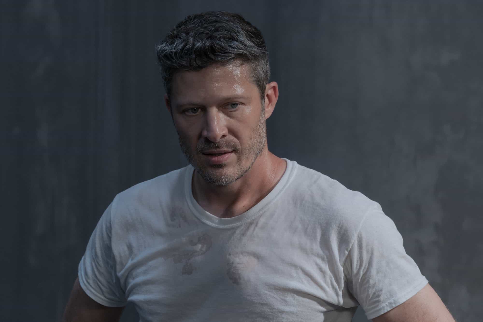 Zach Gilford as Elias Voit in Criminal Minds: Evolution, episode 9, season 19  streaming on Paramount+, 2026.  CREDIT:  Michael Yarish /Paramount+ © 2026 ABC Studios Inc. and CBS Studios Inc. All Rights Reserved.