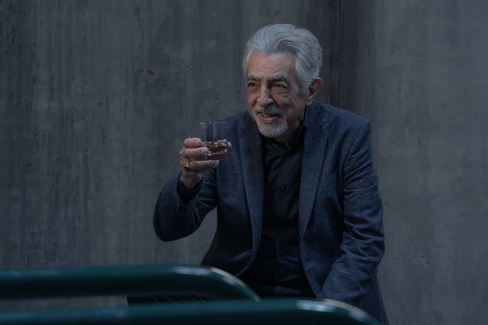 Joe Mantegna as David Rossi in Criminal Minds: Evolution, episode 9, season 19  streaming on Paramount+, 2026.  CREDIT:  Michael Yarish /Paramount+ © 2026 ABC Studios Inc. and CBS Studios Inc. All Rights Reserved.
