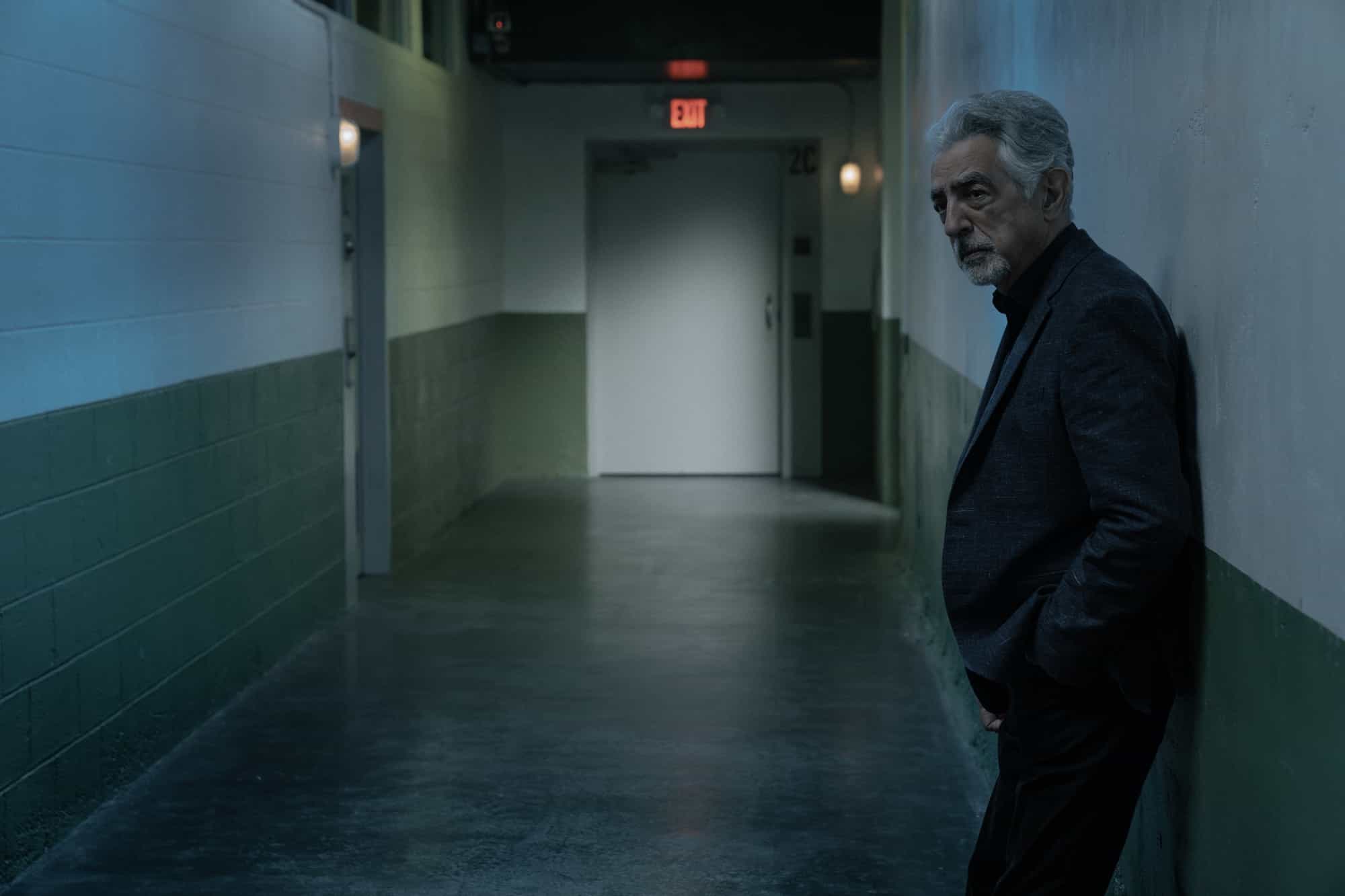 Joe Mantegna as David Rossi in Criminal Minds: Evolution, episode 9, season 19  streaming on Paramount+, 2026.  CREDIT:  Michael Yarish /Paramount+ © 2026 ABC Studios Inc. and CBS Studios Inc. All Rights Reserved.