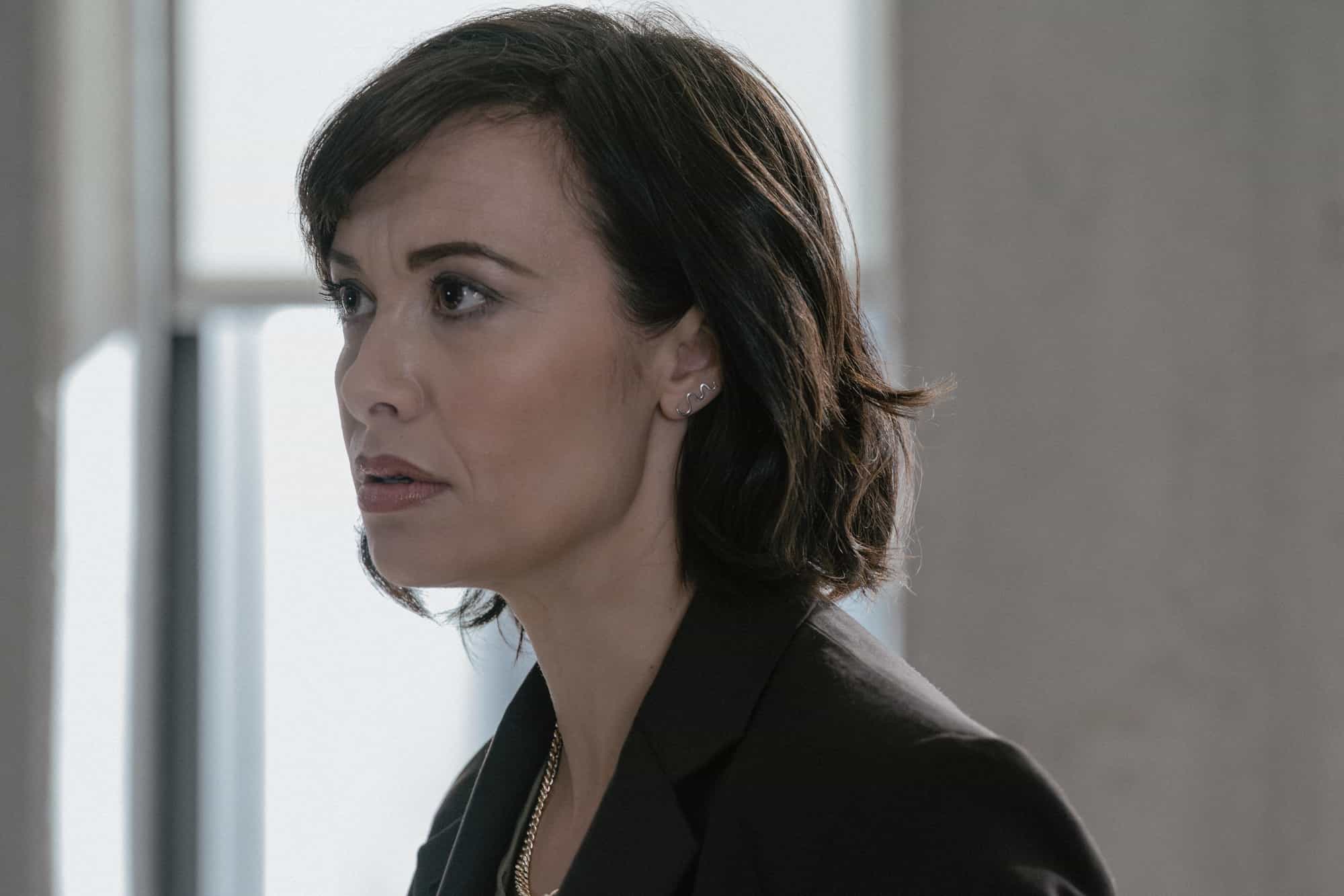 Nicole Pacent as Rebecca Wilson in Criminal Minds: Evolution, episode 9, season 19  streaming on Paramount+, 2026.  CREDIT:  Michael Yarish /Paramount+ © 2026 ABC Studios Inc. and CBS Studios Inc. All Rights Reserved.