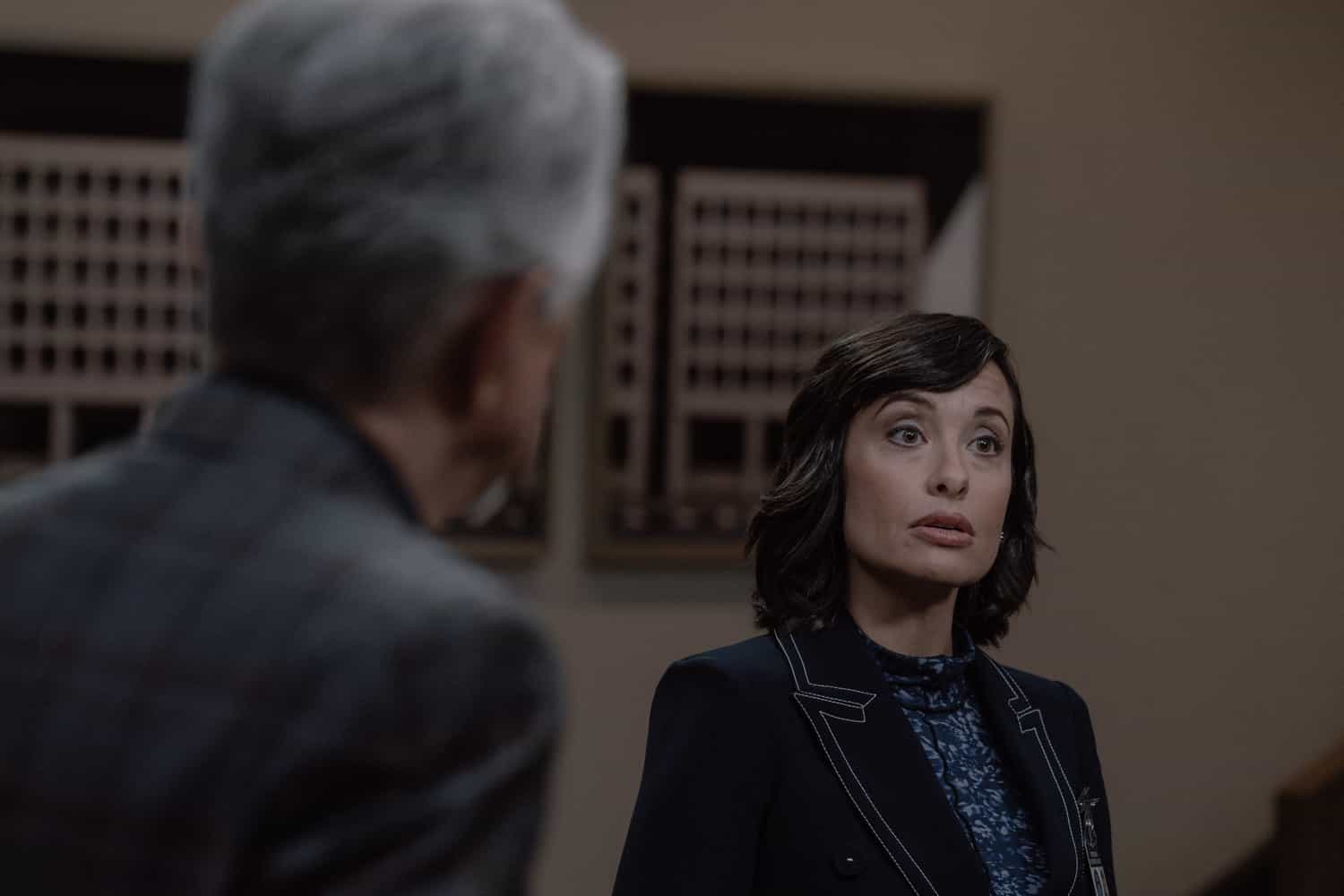 Nicole Pacent as Rebecca Wilson  in Criminal Minds: Evolution, episode 10, season 19  streaming on Paramount+, 2026.  CREDIT:  Michael Yarish /Paramount+ © 2026 ABC Studios Inc. and CBS Studios Inc. All Rights Reserved.