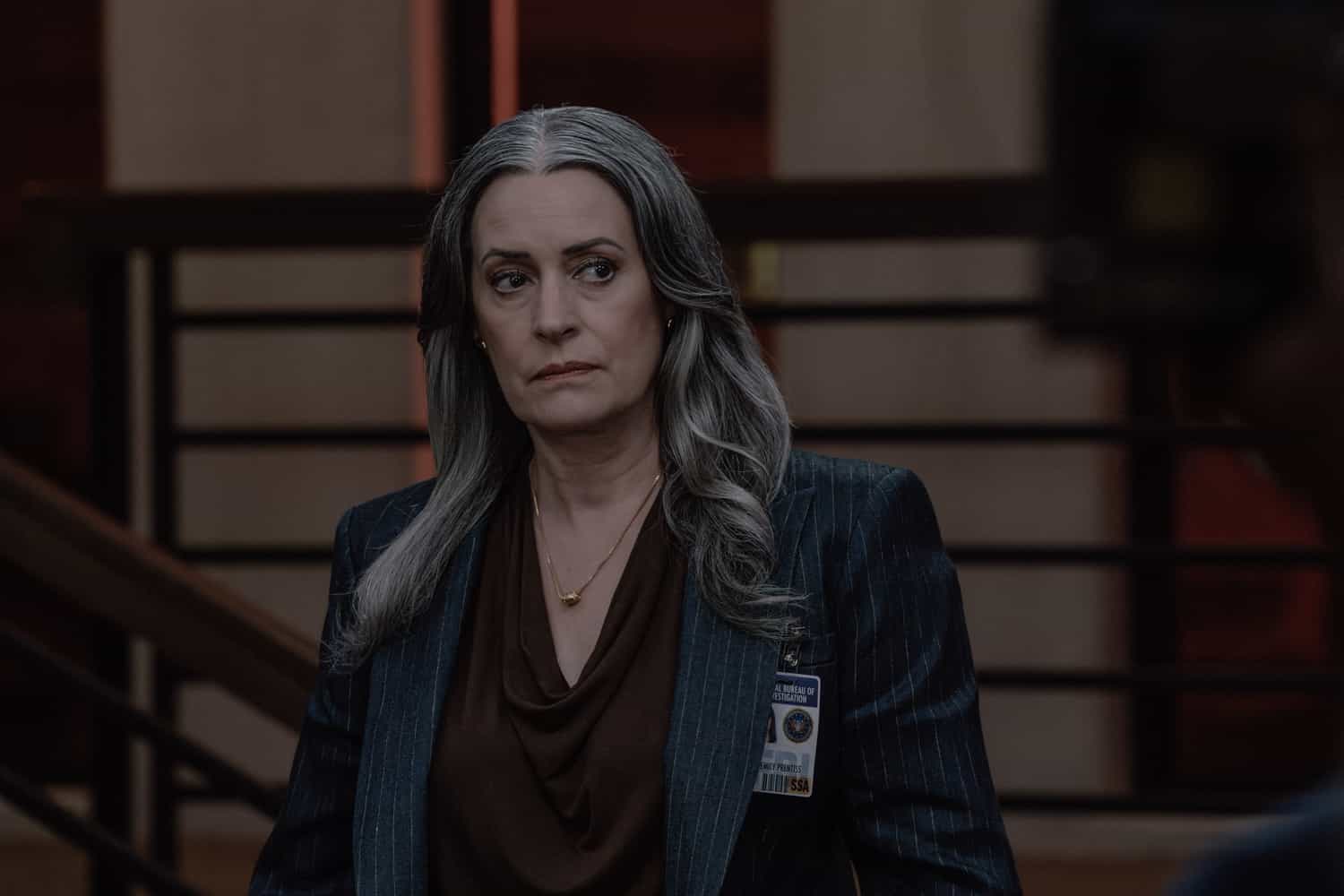 Criminal Minds Evolution Season 19 Episode 10 "Bad Blood" Season Finale - Paget Brewster as Emily Prentiss in Criminal Minds: Evolution, episode 10, season 19  streaming on Paramount+, 2026.  CREDIT:  Michael Yarish /Paramount+ © 2026 ABC Studios Inc. and CBS Studios Inc. All Rights Reserved.