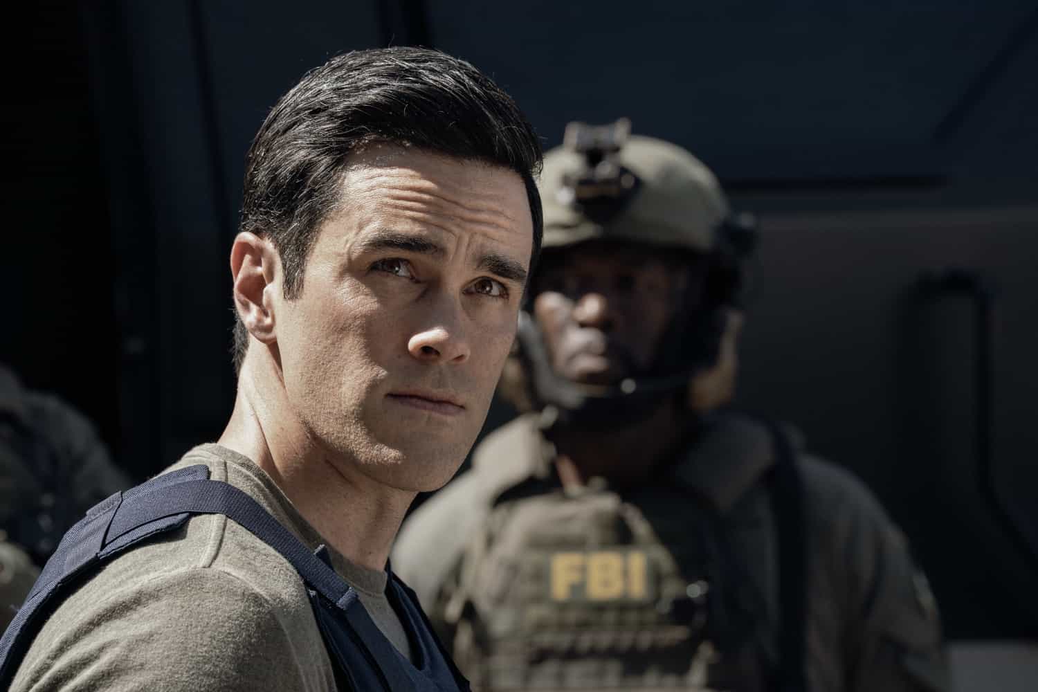 RJ Hatanaka as Tyler Green in Criminal Minds: Evolution, episode 10, season 19  streaming on Paramount+, 2026.  CREDIT:  Michael Yarish /Paramount+ © 2026 ABC Studios Inc. and CBS Studios Inc. All Rights Reserved.