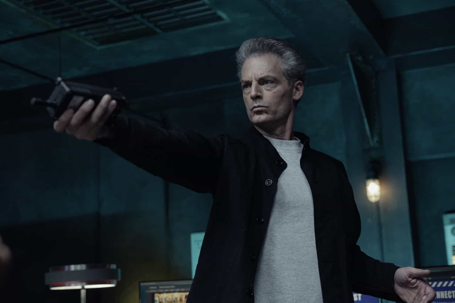 Justin Kirk as James Crowley in Criminal Minds: Evolution, episode 10, season 19  streaming on Paramount+, 2026.  CREDIT:  Michael Yarish /Paramount+ © 2026 ABC Studios Inc. and CBS Studios Inc. All Rights Reserved.