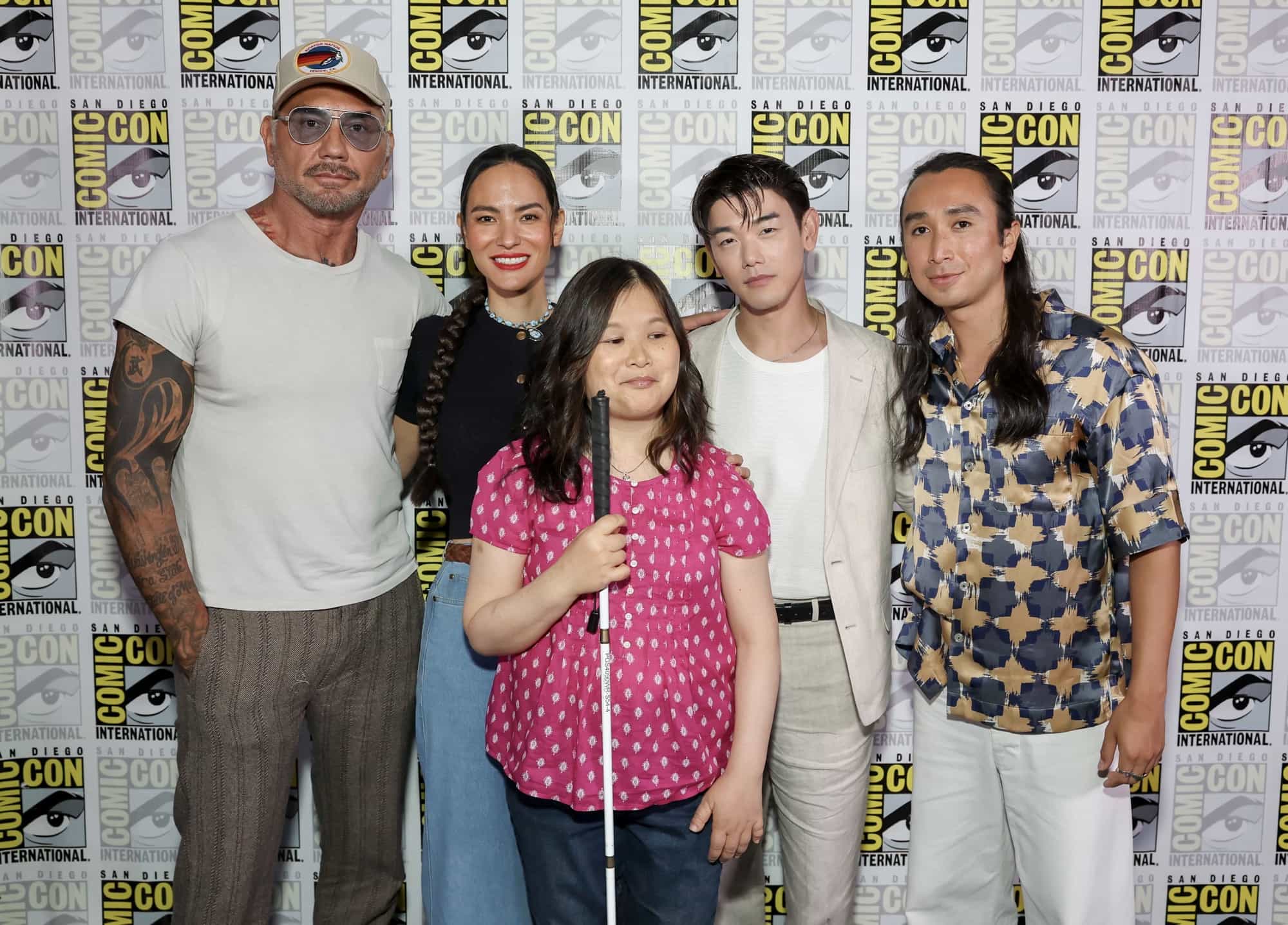 Dave Bautista, Jessica Matten, Dionne Quan, Eric Nam and Román Zaragoza at the Paramount+ Avatar Aang: The Last Airbender Panel at San Diego Comic Con on Thursday, July 23, 2026 in San Diego. Photo Credit: Todd Williamson/JanuaryImagesfor Paramount+