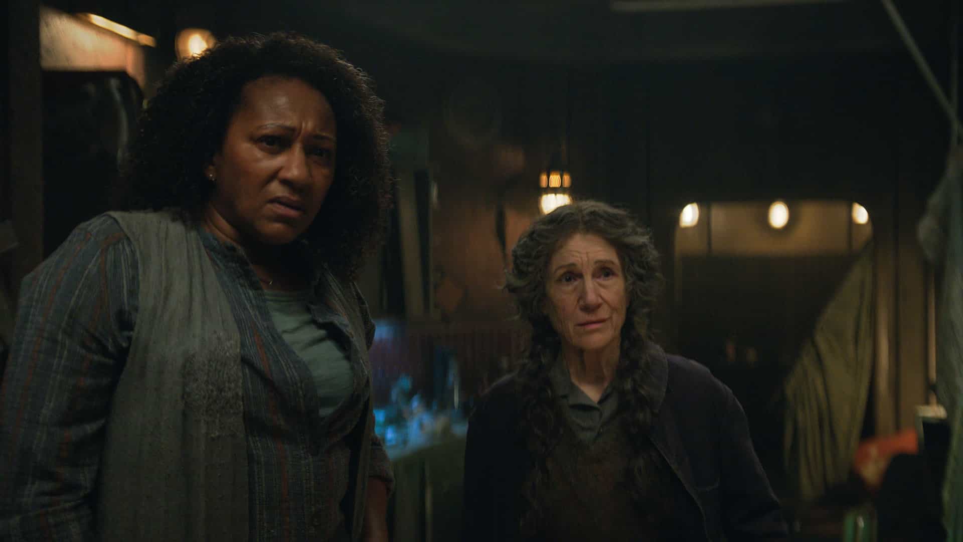 Clare Perkins and Harriet Walter in "Silo," now streaming on Apple TV.