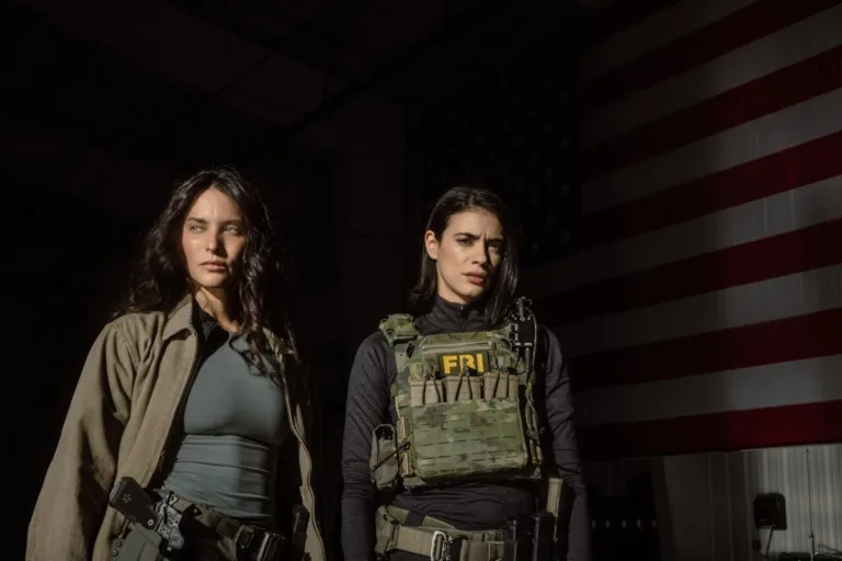 L-R: Genesis Rodriguez as Josie and Laysla De Oliveira as Cruz in Lioness, episode 6, season 3, streaming on Paramount+, 2026. Photo Credit: Emerson Miller/Paramount+